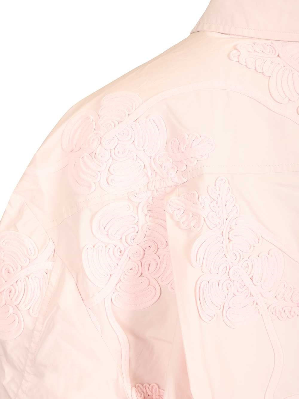 Rotate Women Light Pink Oversized Floral Shirt ROTATE