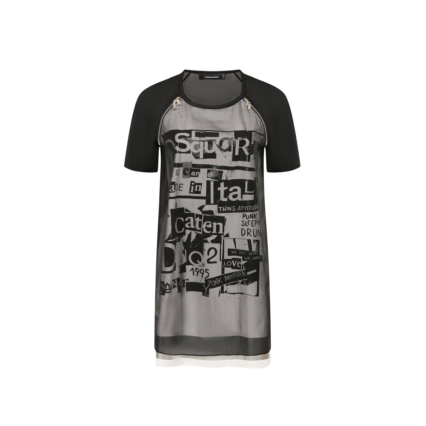 Dsquared2 Silk Printed Mini Dress Women DSQUARED2