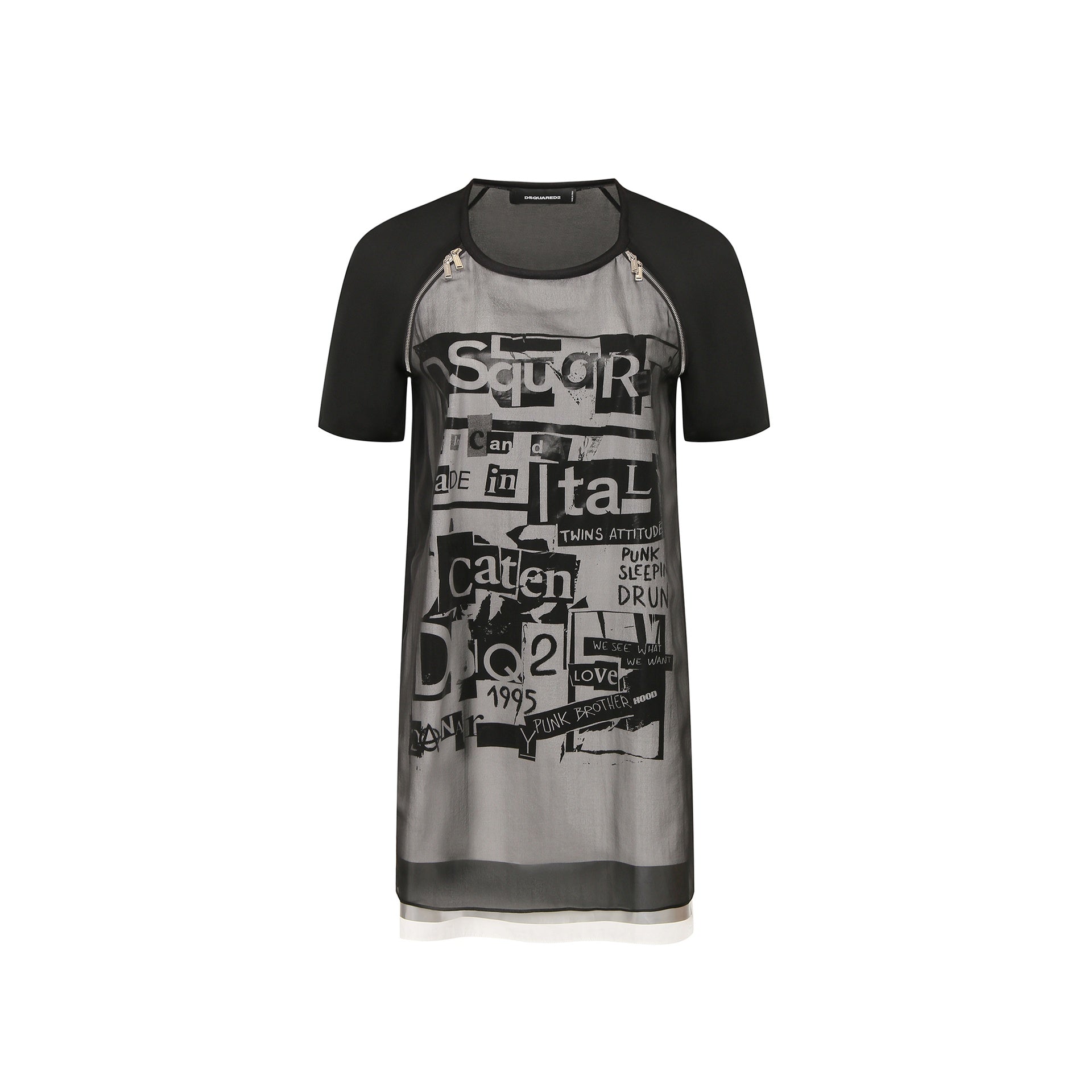 Dsquared2 Silk Printed Mini Dress Women DSQUARED2