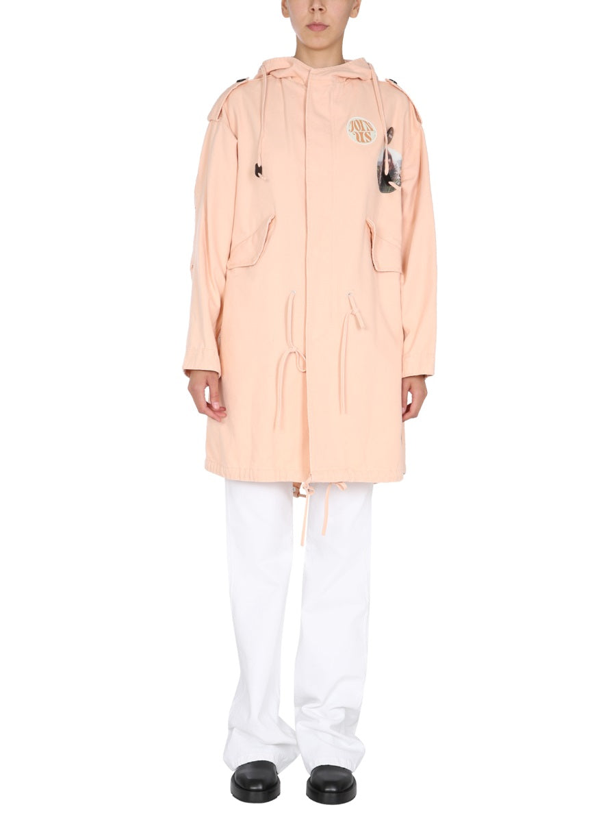 Raf Simons Women Parka With Logo Patch