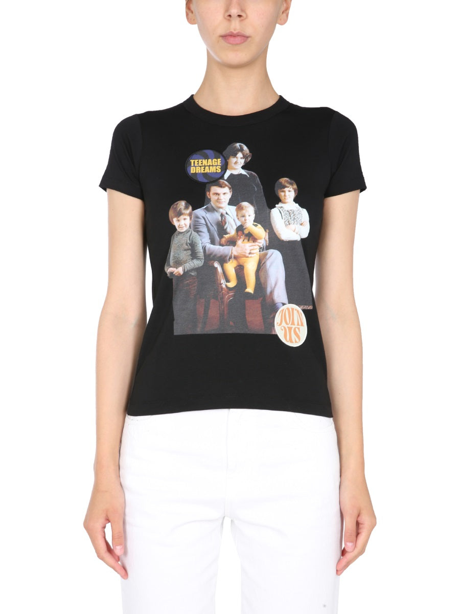 Raf Simons Women Crew Neck T-Shirt RAF SIMONS