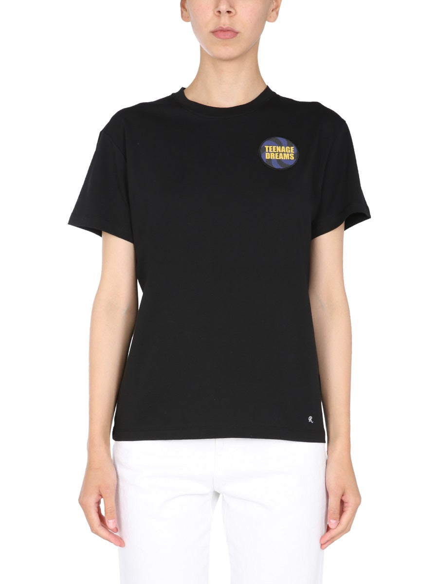 Raf Simons Women Crew Neck T-Shirt RAF SIMONS