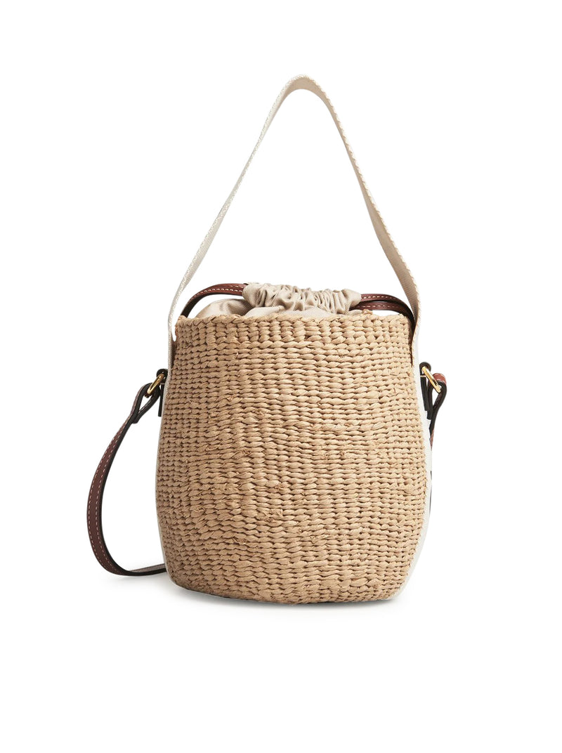 Chloe` Women Woody Small Basket Bag In Natural Fibers CHLOE