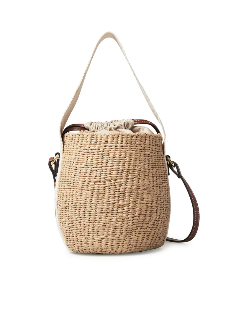 Chloe` Women Woody Small Basket Bag In Natural Fibers CHLOE