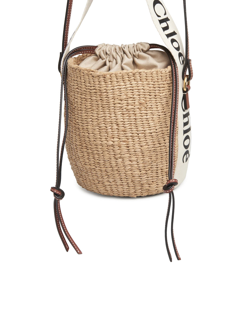 Chloe` Women Woody Small Basket Bag In Natural Fibers CHLOE