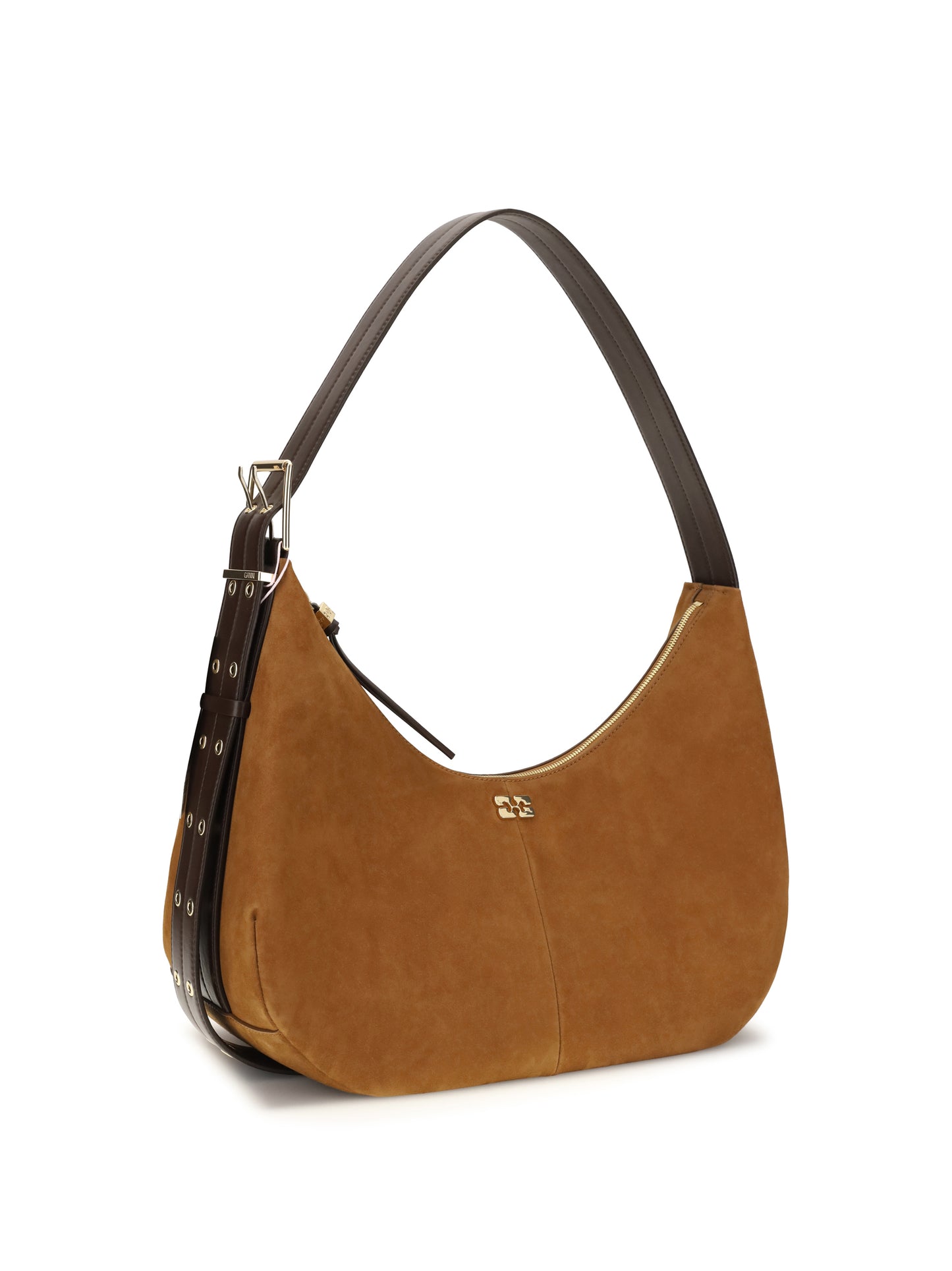 Ganni Women Suede Vegan Shoulder Bag GANNI