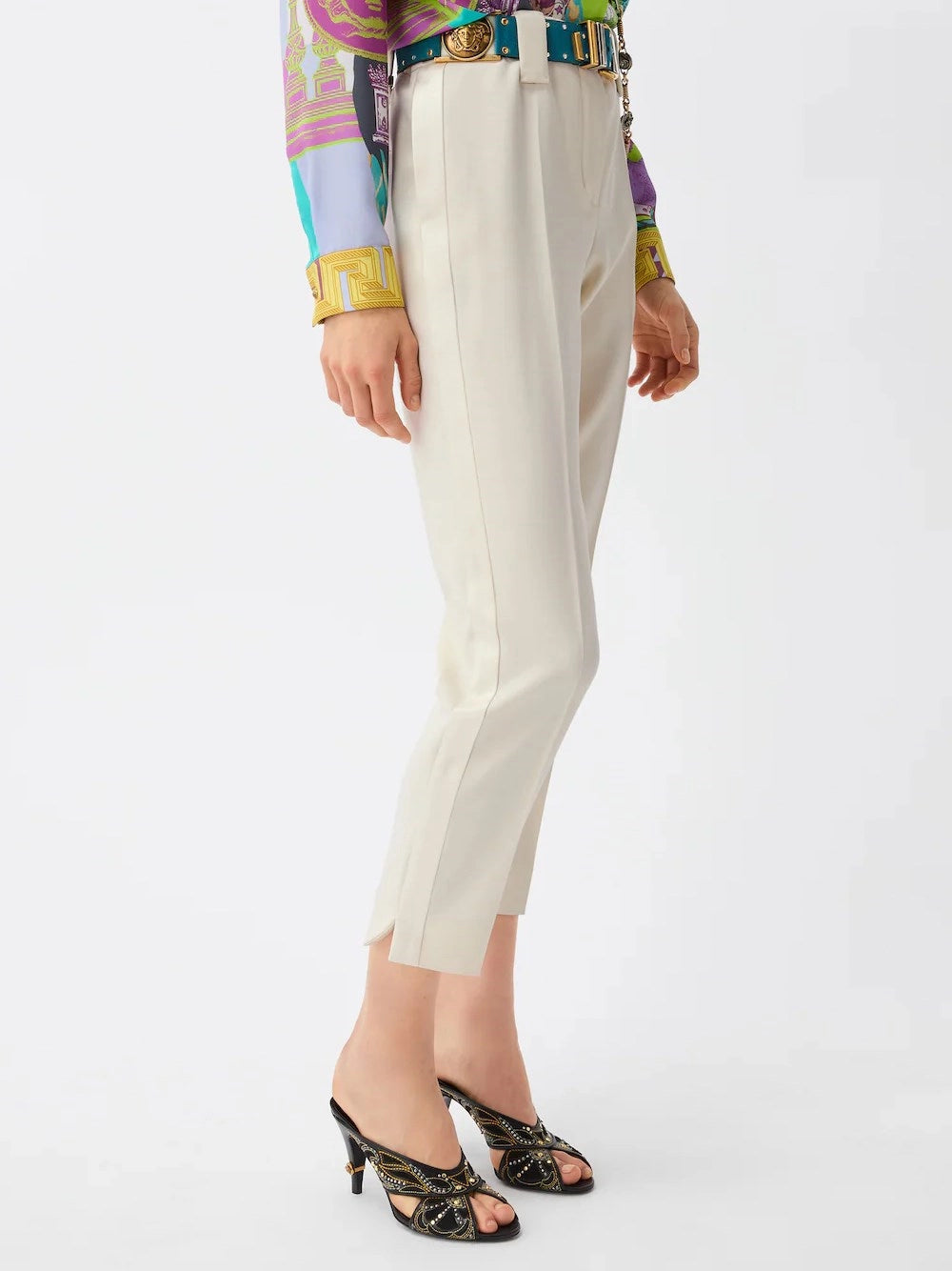 Versace Women Stretch Wool Trousers VERSACE