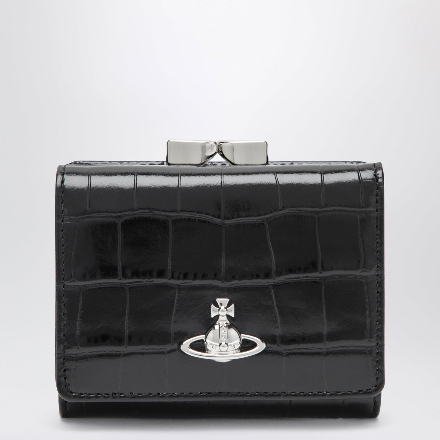 Vivienne Westwood Small Frame Wallet Black In Calf Leather Women VIVIENNE WESTWOOD