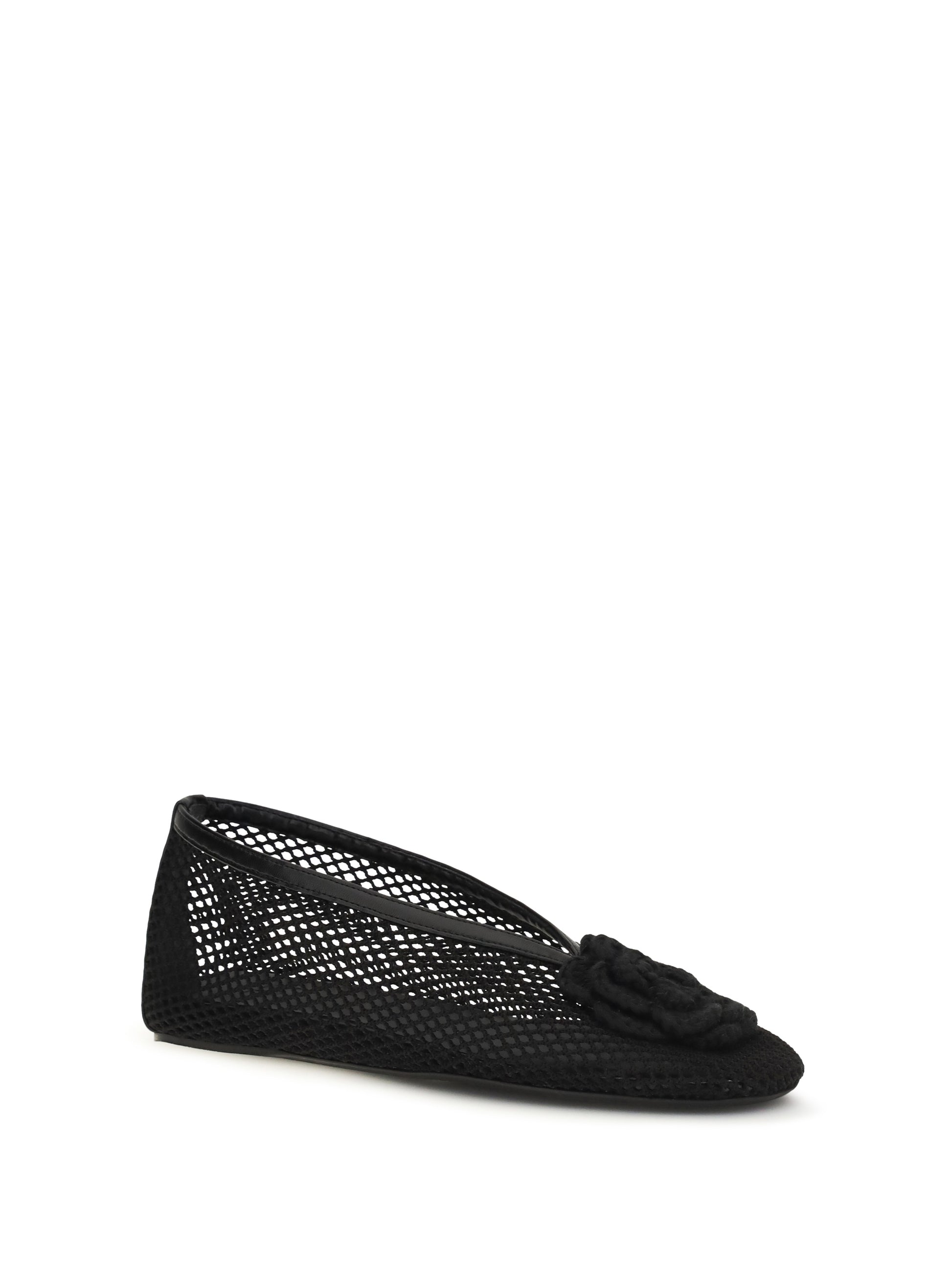 Ganni Women Jenny Mesh Ballerinas GANNI