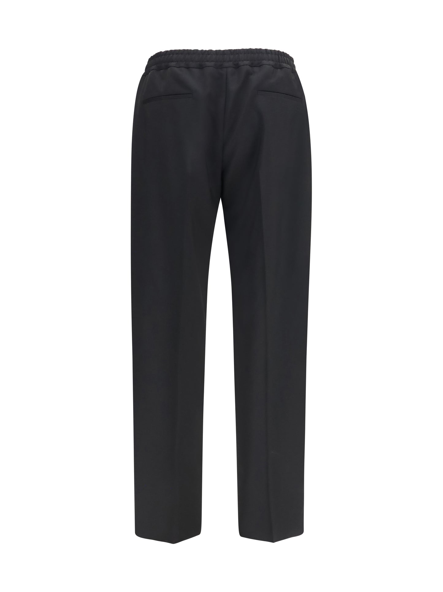 Valentino Men Vlogo Embroidered Cotton Gabardine Pants VALENTINO