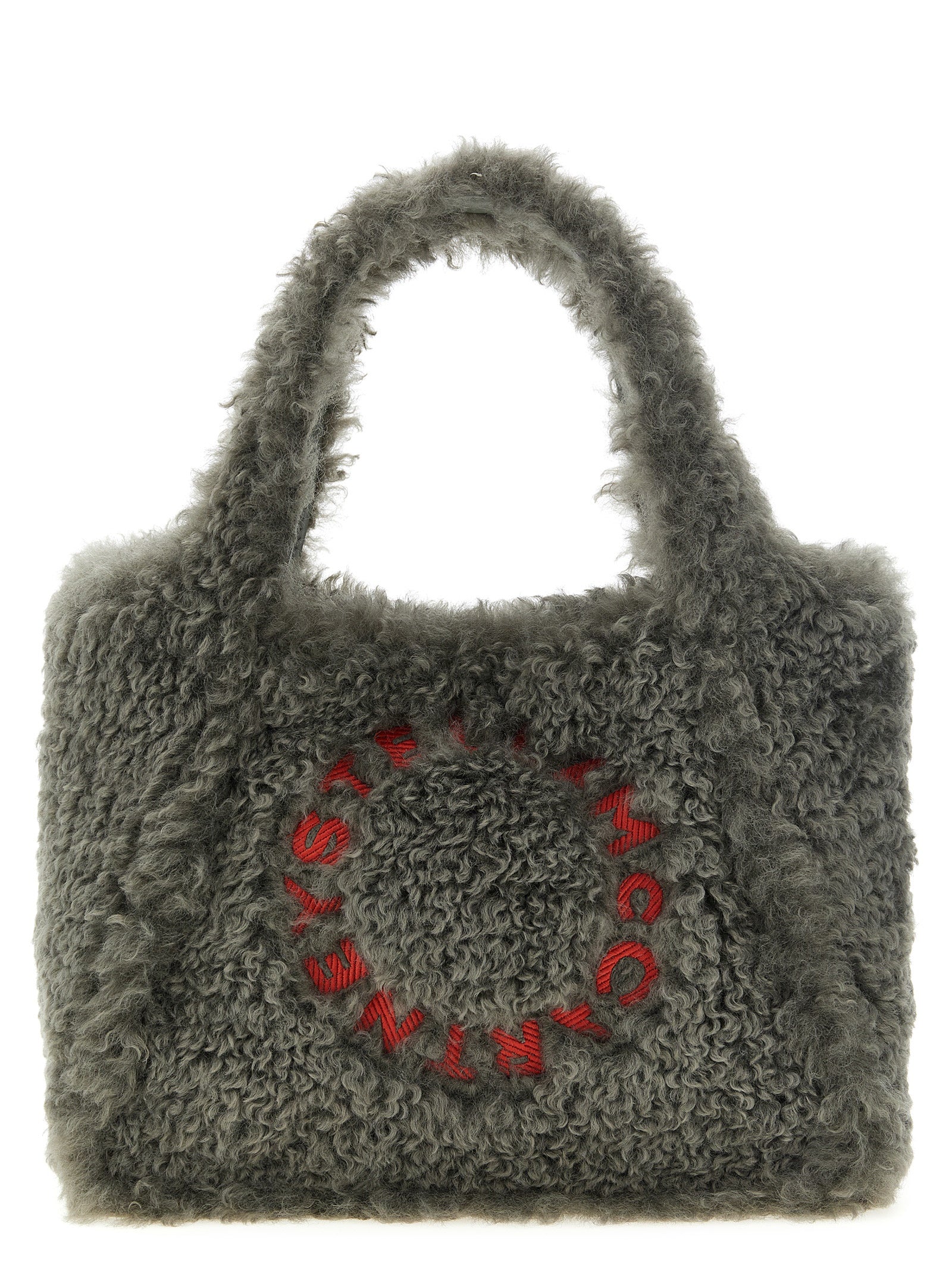 Stella Mccartney Women Shearling Logo Shopping Bag STELLA MCCARTNEY