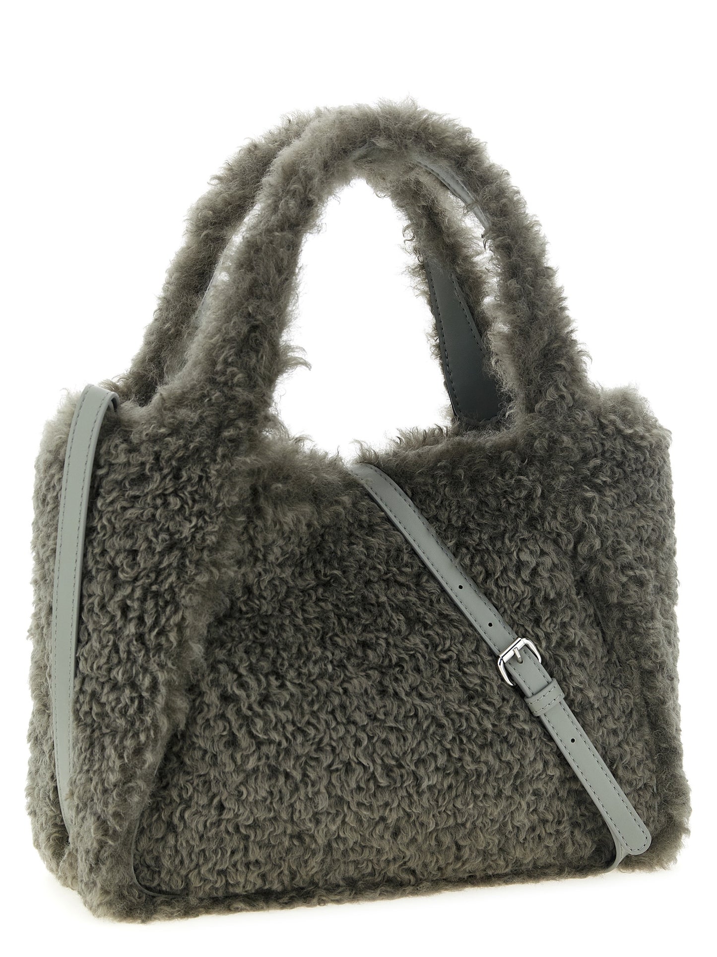 Stella Mccartney Women Shearling Logo Shopping Bag STELLA MCCARTNEY