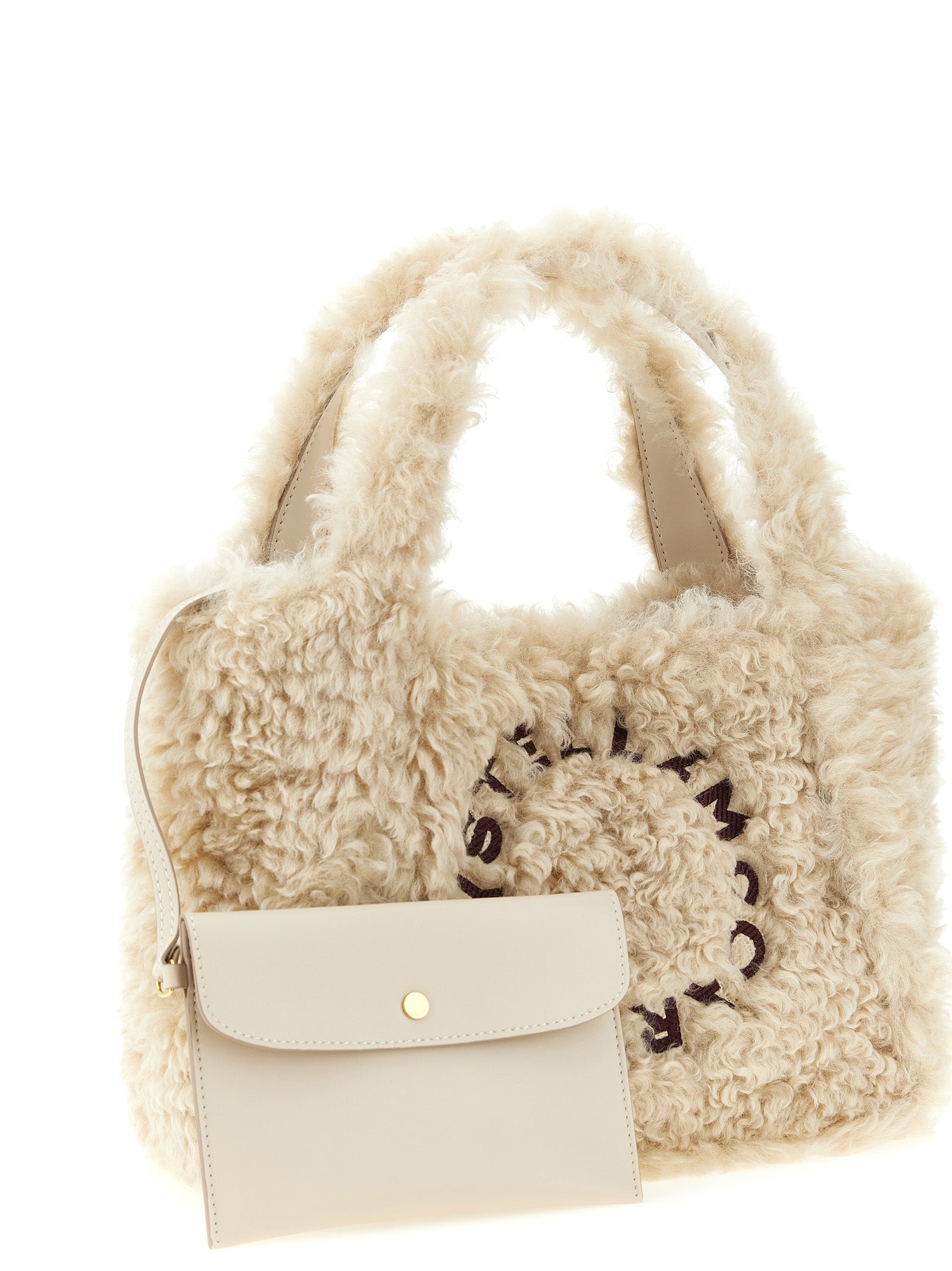 Stella Mccartney Women Shearling Logo Shopping Bag STELLA MCCARTNEY
