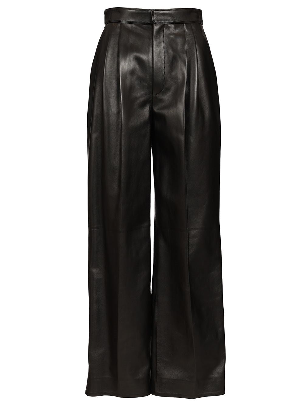 Bottega Veneta Women Shiny Leather Trousers BOTTEGA VENETA