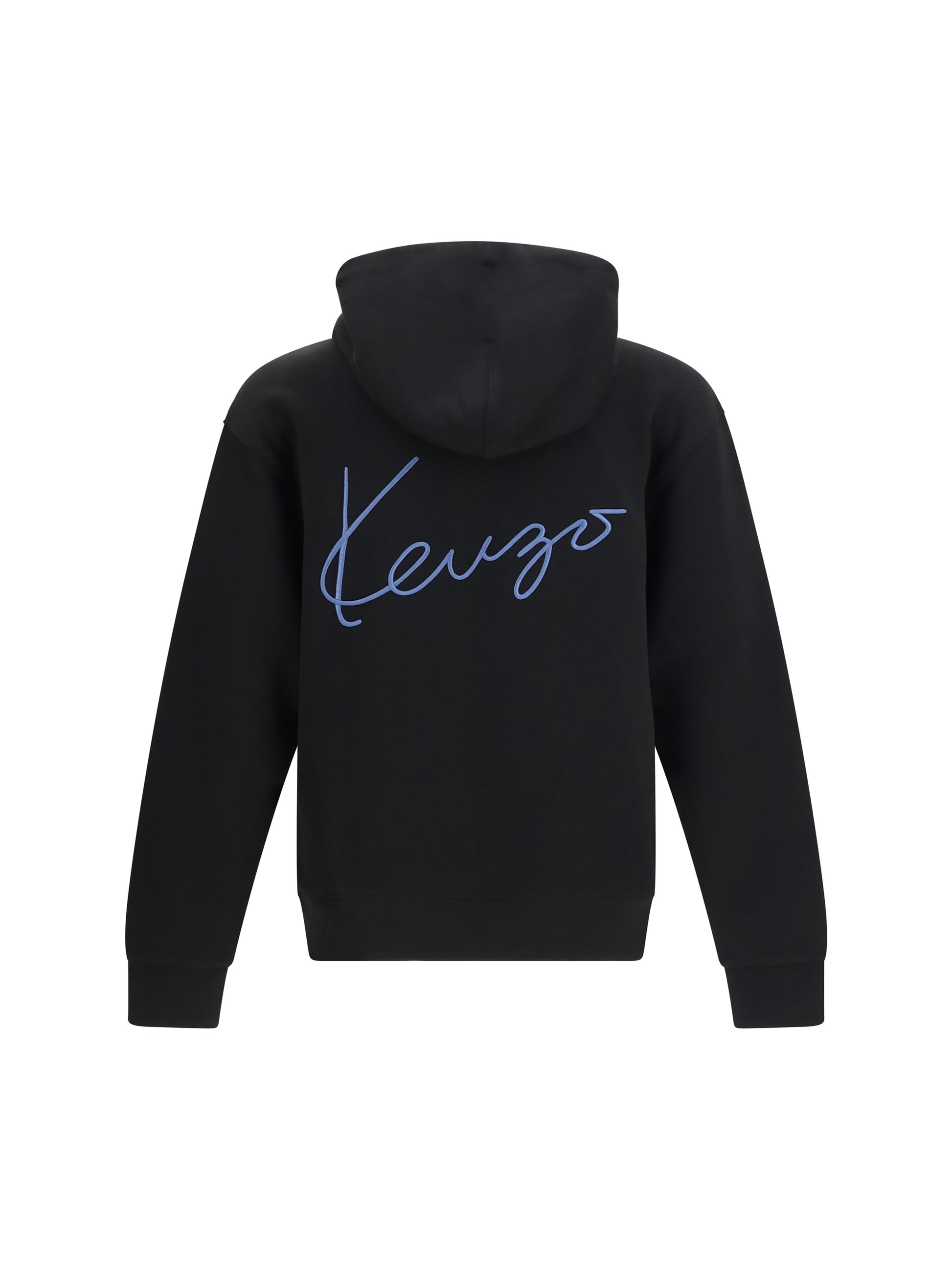 Kenzo Men Kenzio Signature Embroidered Cotton Zip Hoodie KENZO
