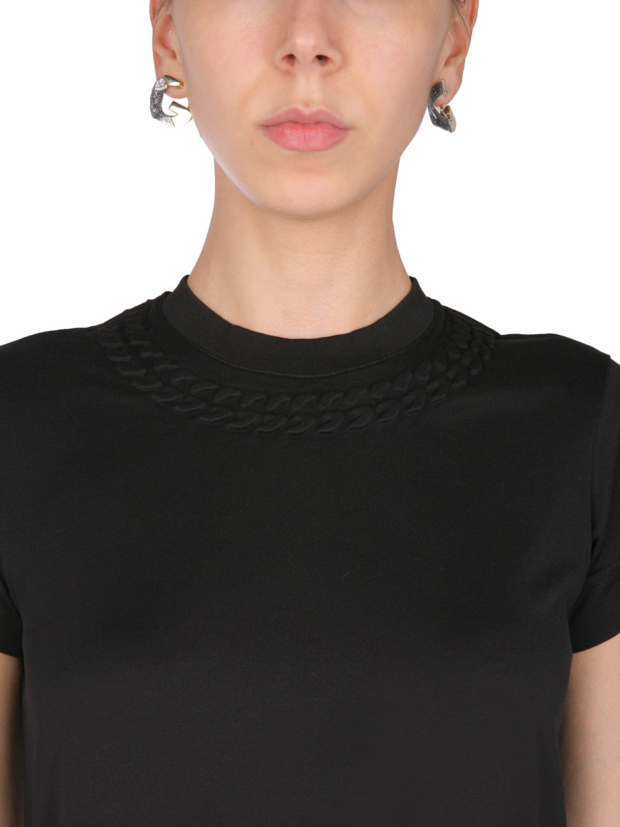 Givenchy Women T-Shirt With Chain Motif GIVENCHY