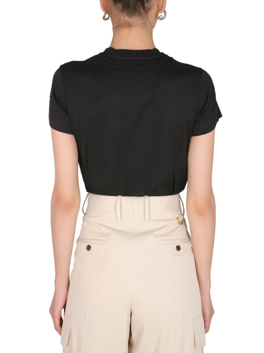 Givenchy Women T-Shirt With Chain Motif GIVENCHY
