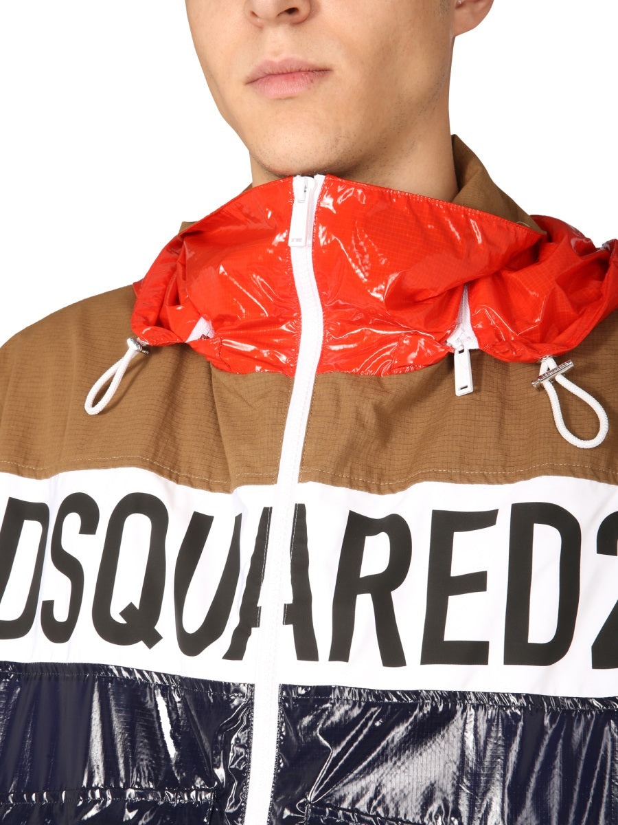 Dsquared Men Technical Fabric Bomber DSQUARED2