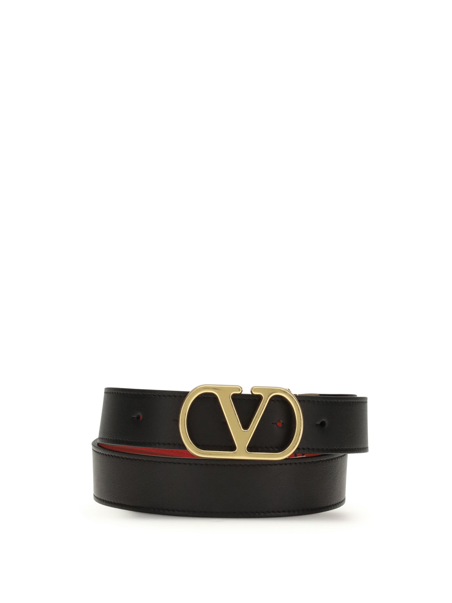 Valentino Garavani Women Reversible Leather Belt With The Vlogo Signature VALENTINO GARAVANI