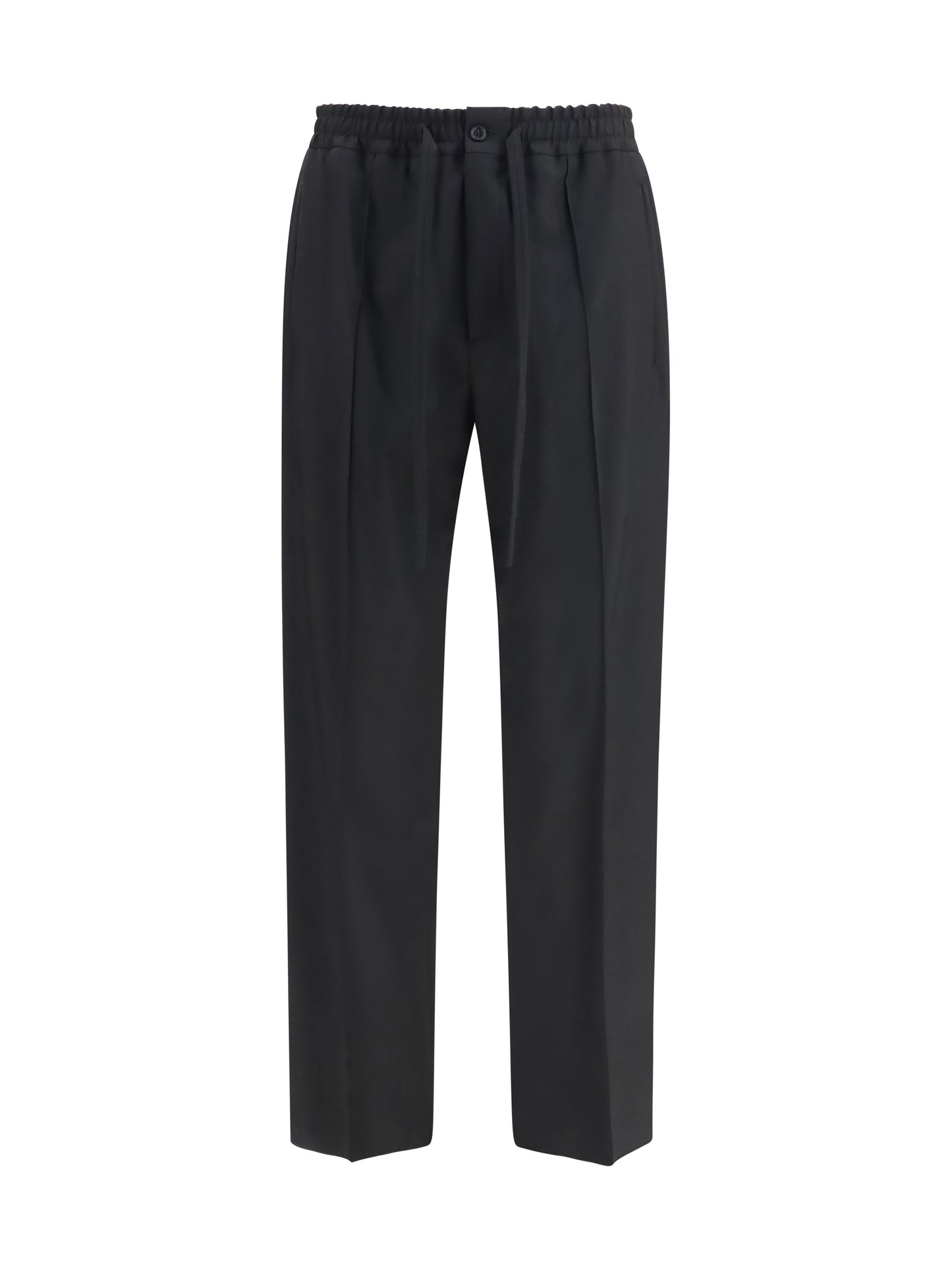 Valentino Men Vlogo Embroidered Cotton Gabardine Pants VALENTINO