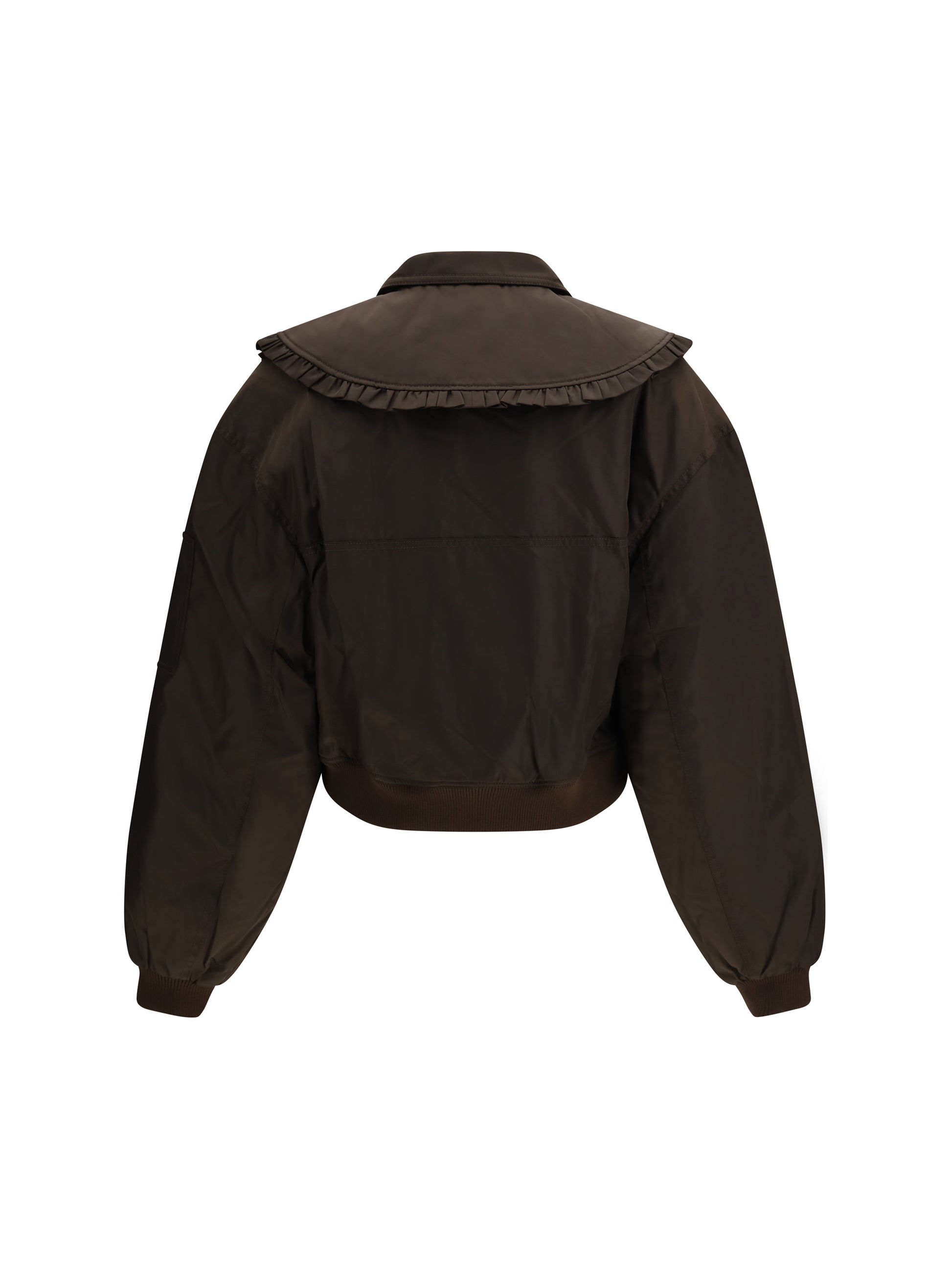 Ganni Women Duchesse Nylon Bomber Jacket GANNI