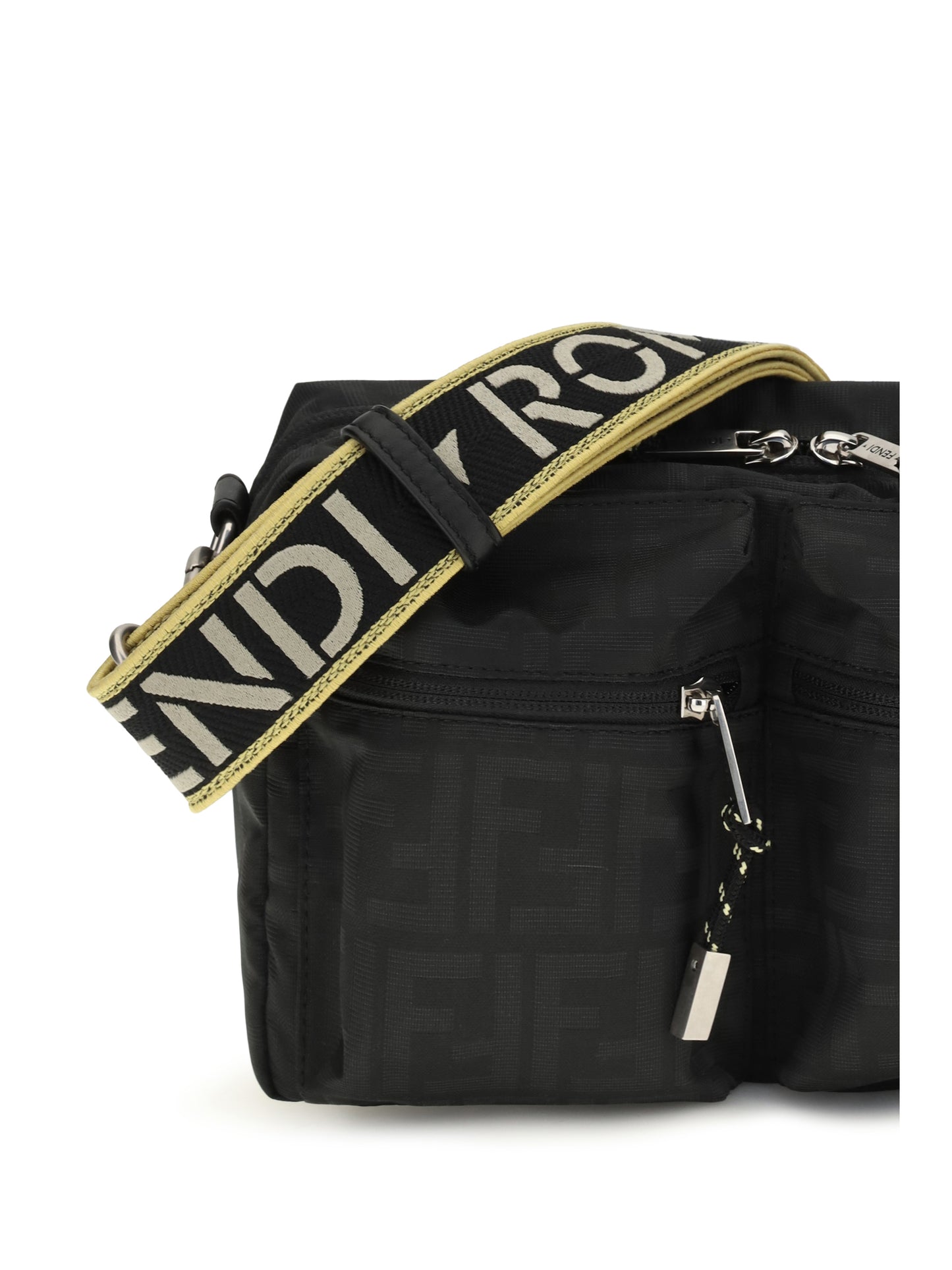 Fendi Men Ff Monogram Fabric Camera Case FENDI