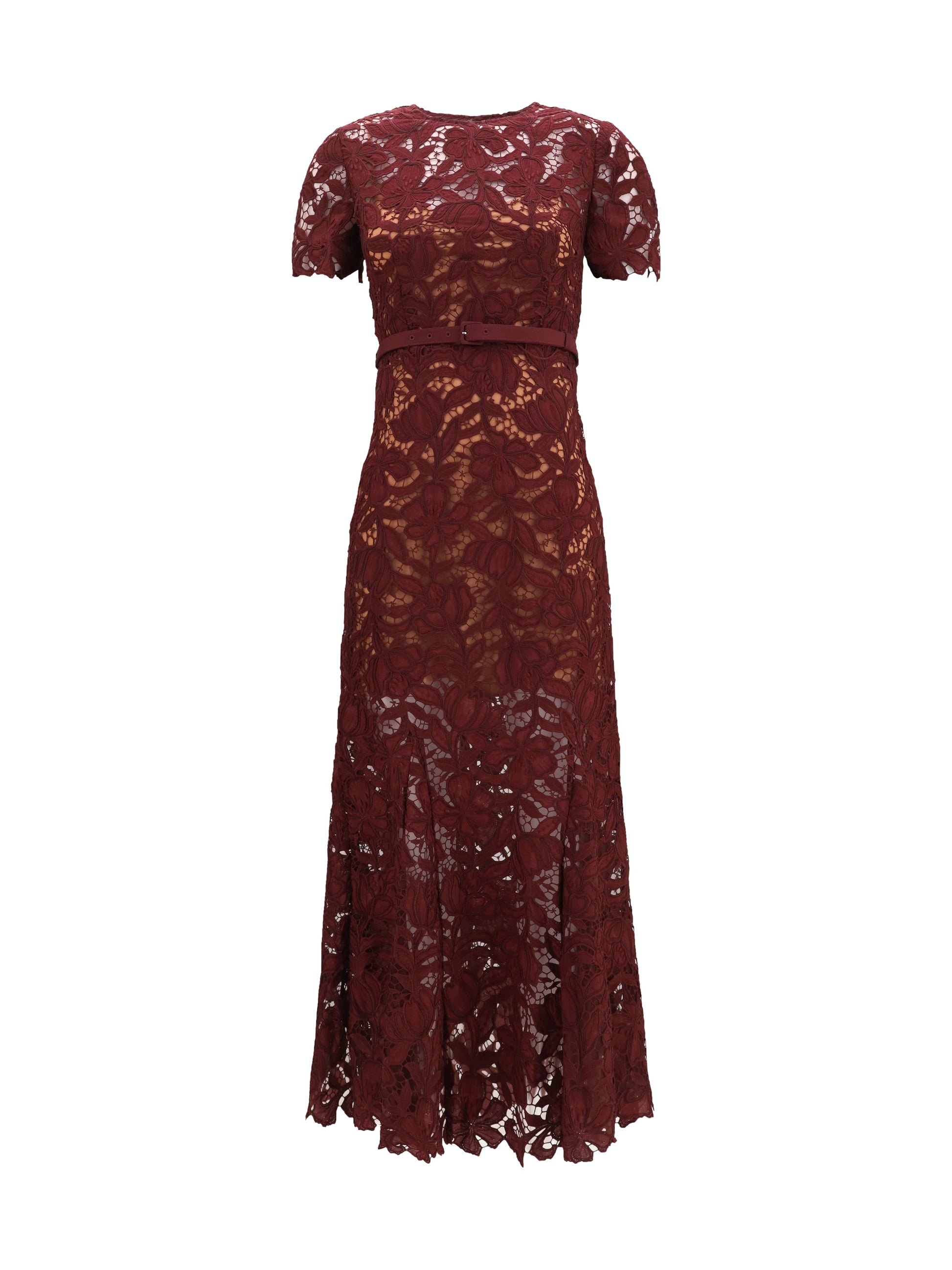 Self-Portrait Women Midi Lace Dress SELF-PORTRAIT