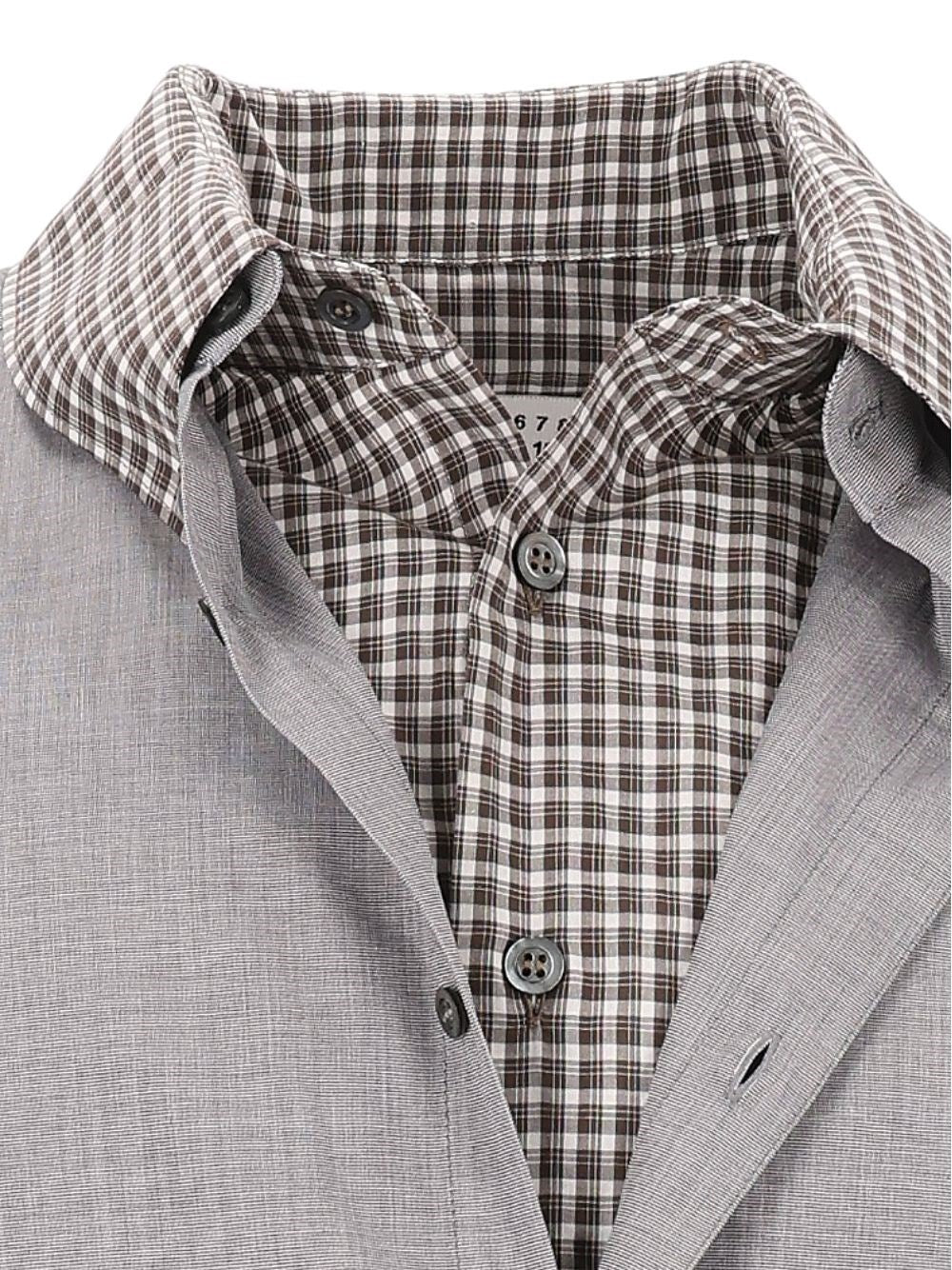 Maison Margiela Men Double-Layer Cotton Shirt MAISON MARGIELA