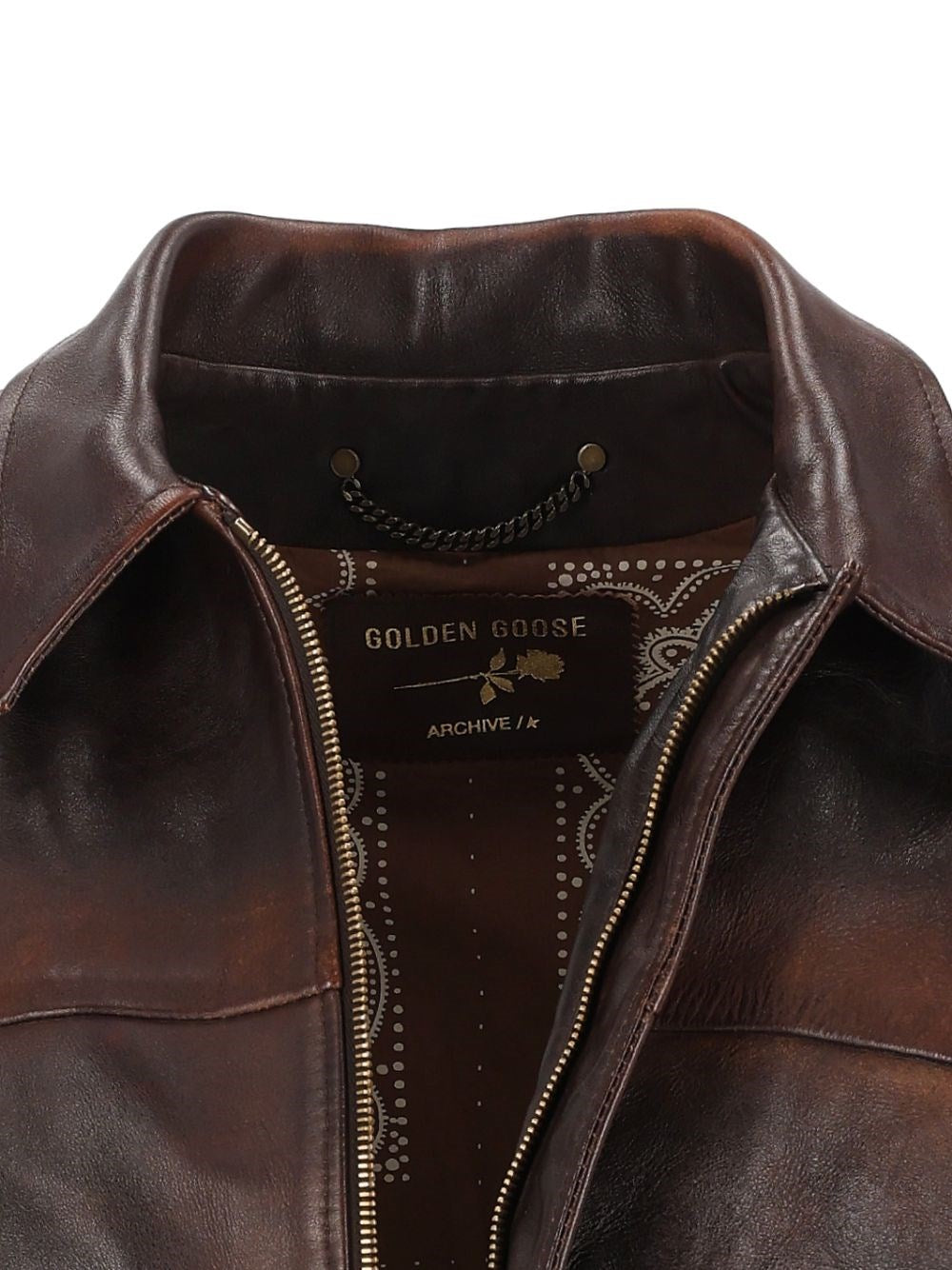 Golden Goose Men Distressed-Effect Bomber Jacket GOLDEN GOOSE