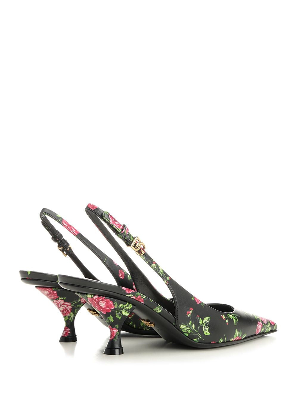 Dolce & Gabbana Women Lollo Slingback In Printed Leather DOLCE & GABBANA