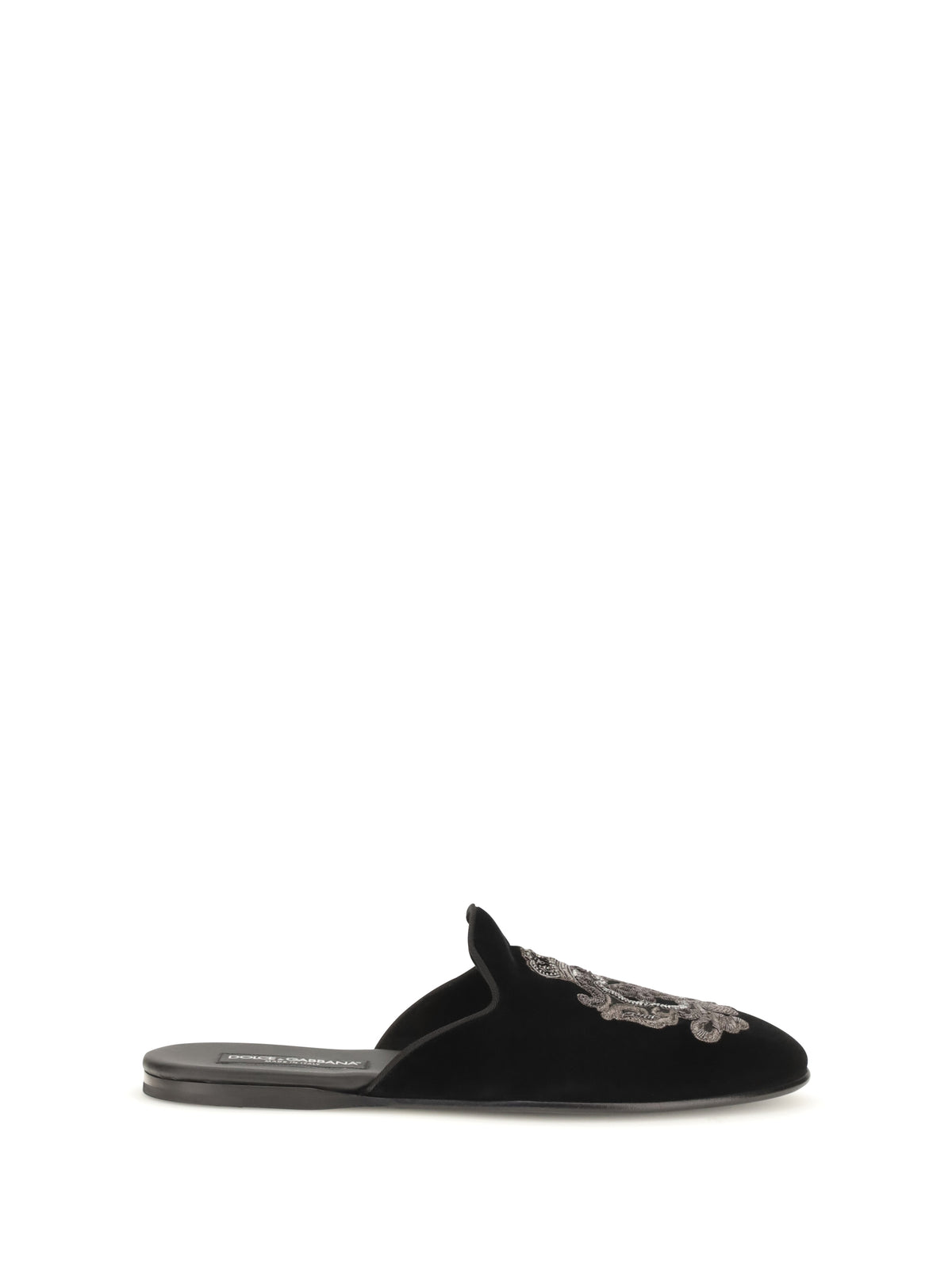 Dolce & Gabbana Men Velvet Slippers DOLCE & GABBANA
