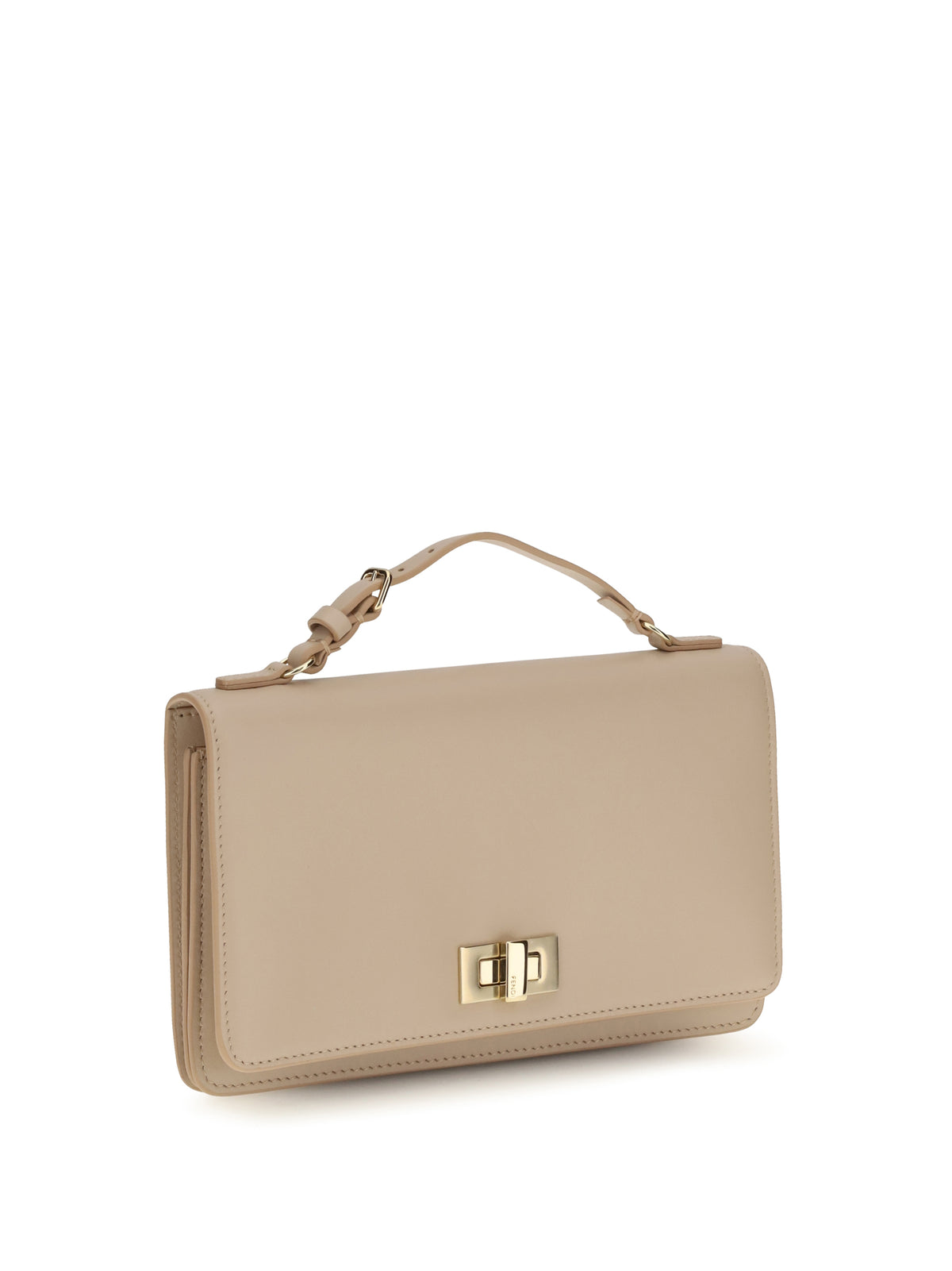 Fendi Women Peekaboo Leather Chain Wallet FENDI