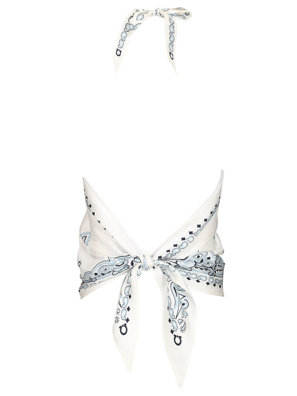 Ferragamo Women "Arabesque" Print Scarf Top FERRAGAMO