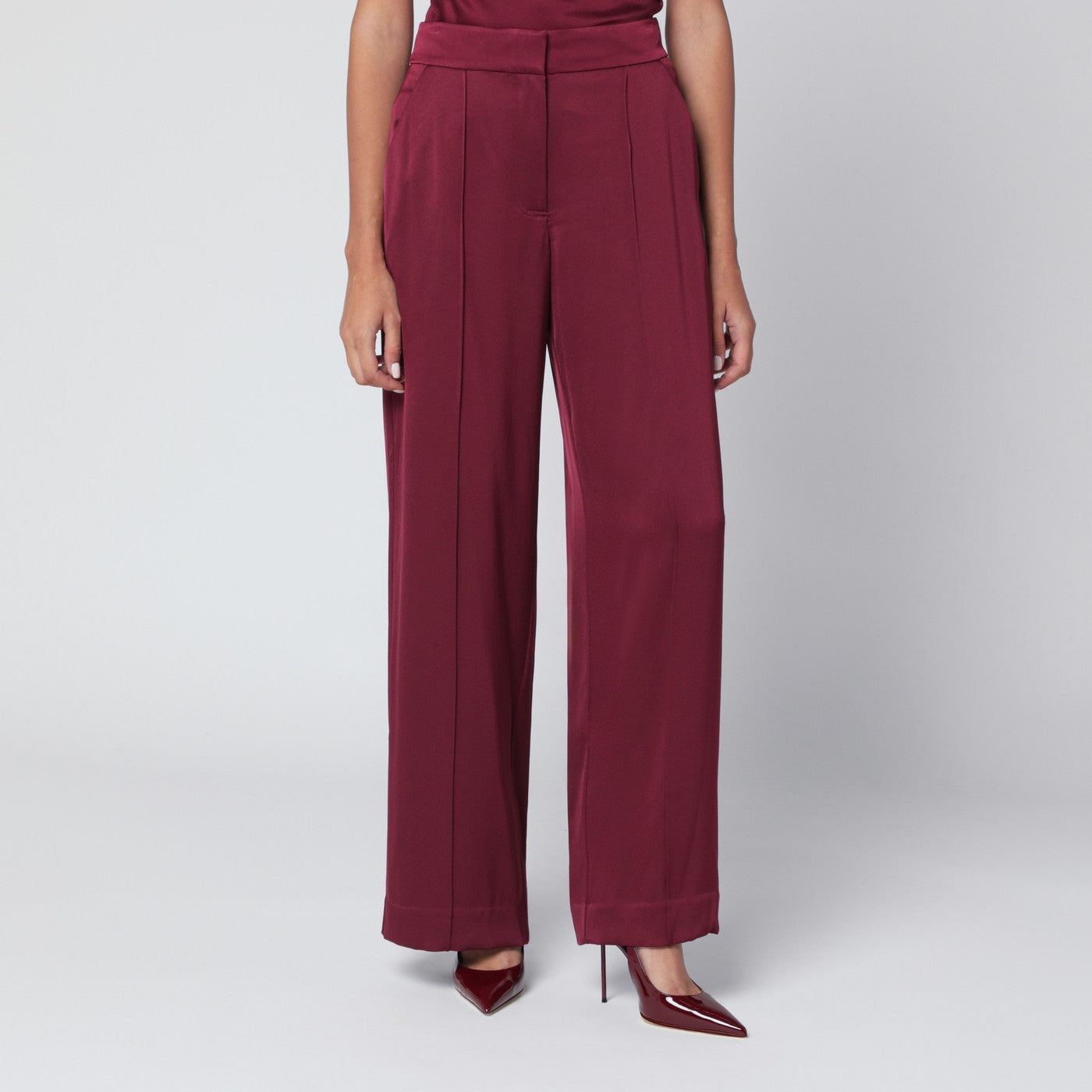 Simkhai Kyra Trousers In Blueberry Satin Women SIMKHAI
