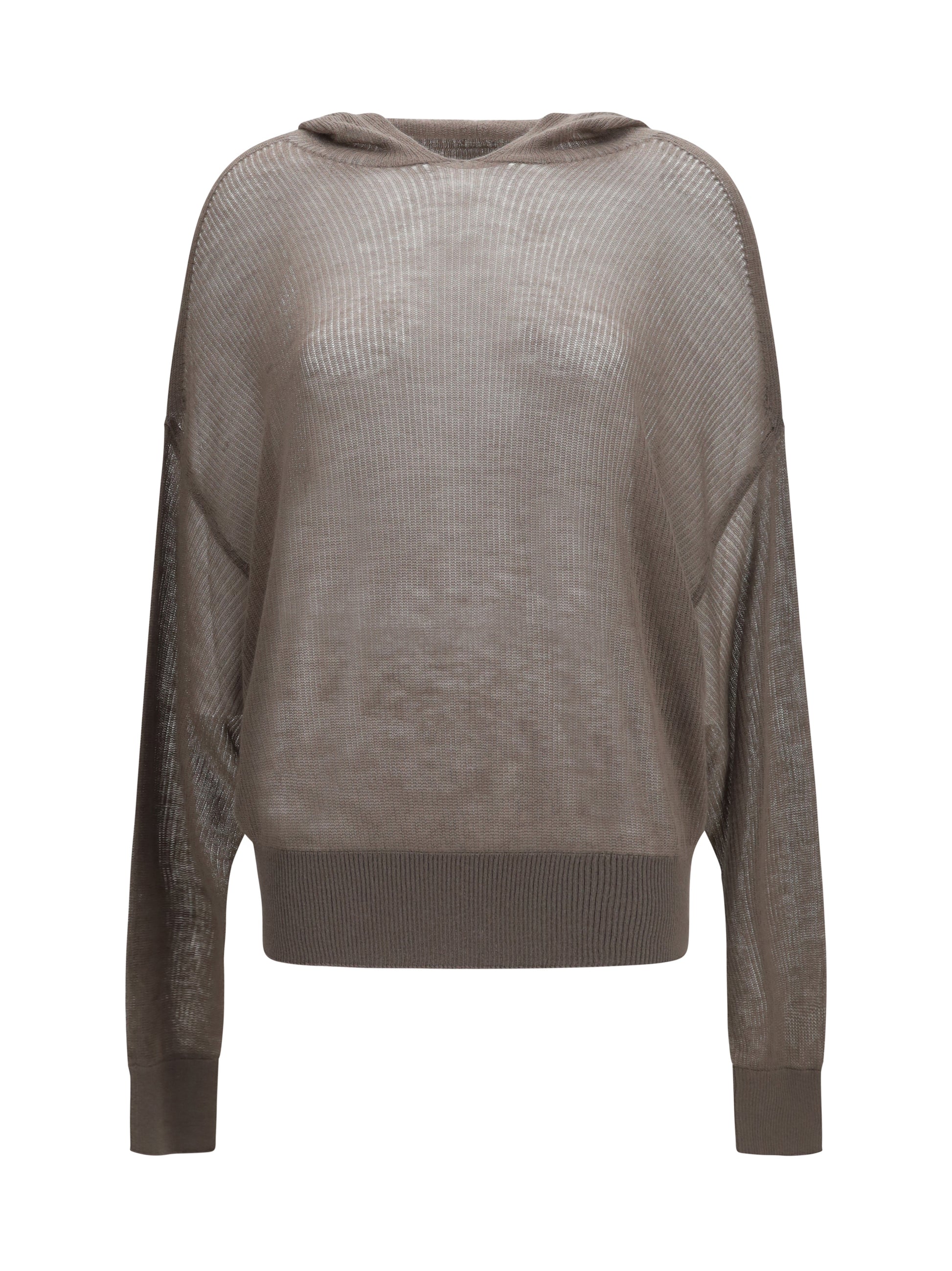 Rick Owens Women Semi-Sheer Knit Hoodie RICK OWENS