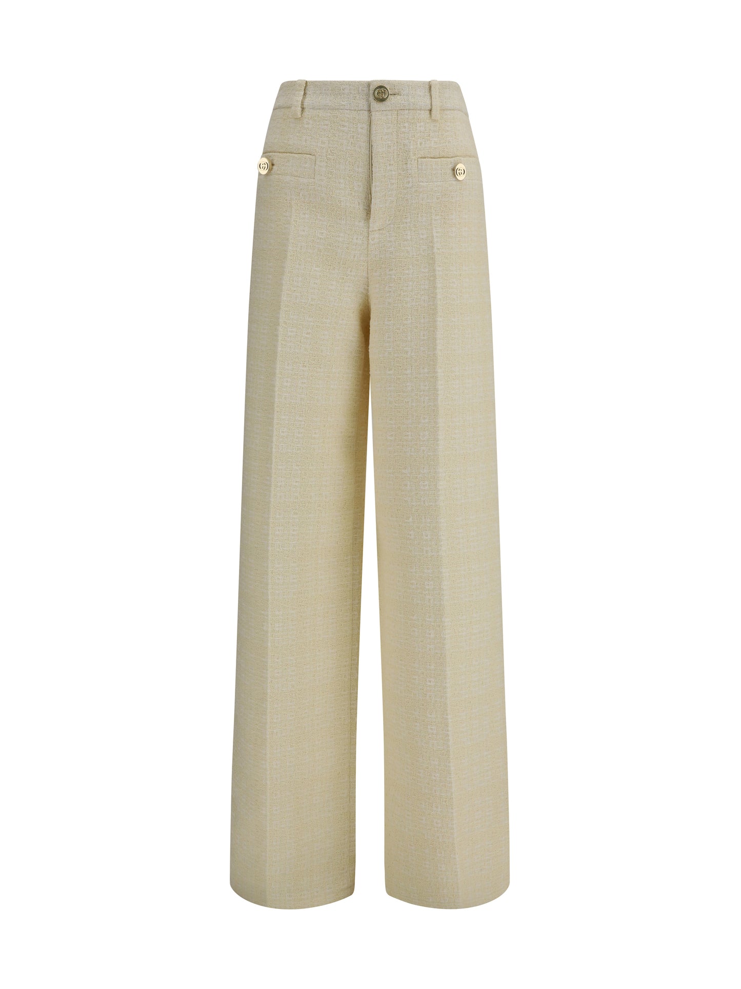 Gucci Women Cotton Tweed Check Pants GUCCI