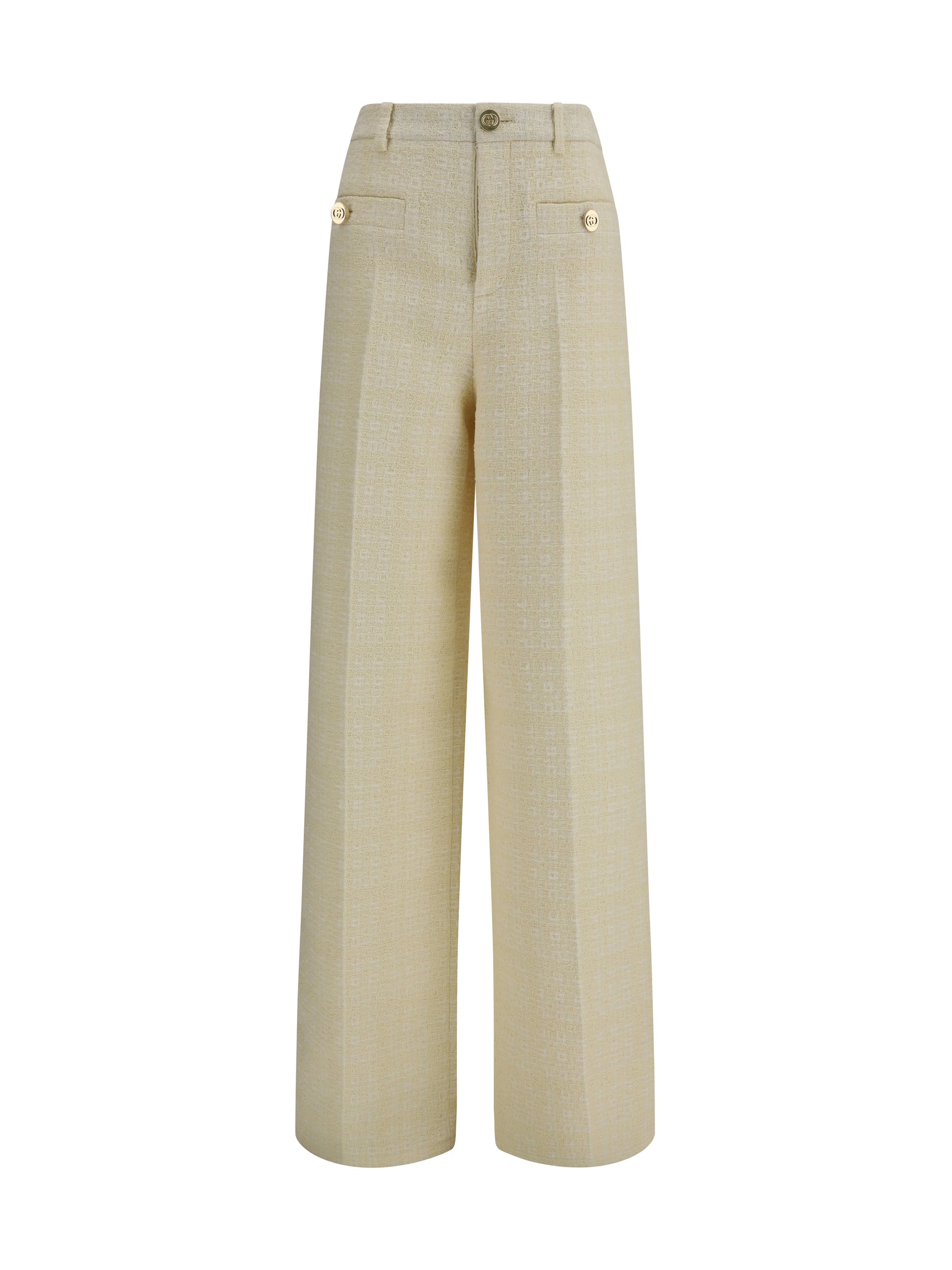 Gucci Women Cotton Tweed Check Pants GUCCI