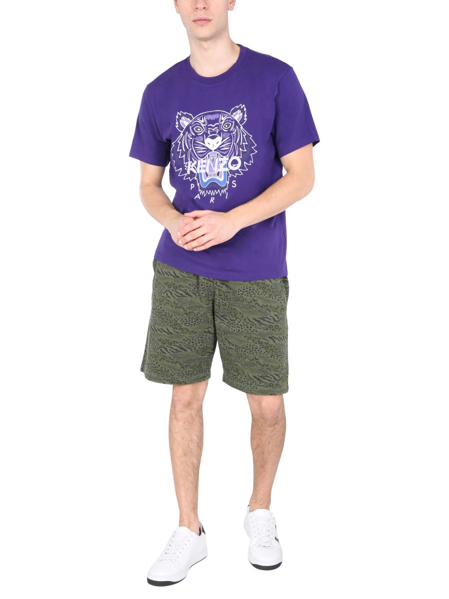 Kenzo Men Bermuda With Animal Print KENZO