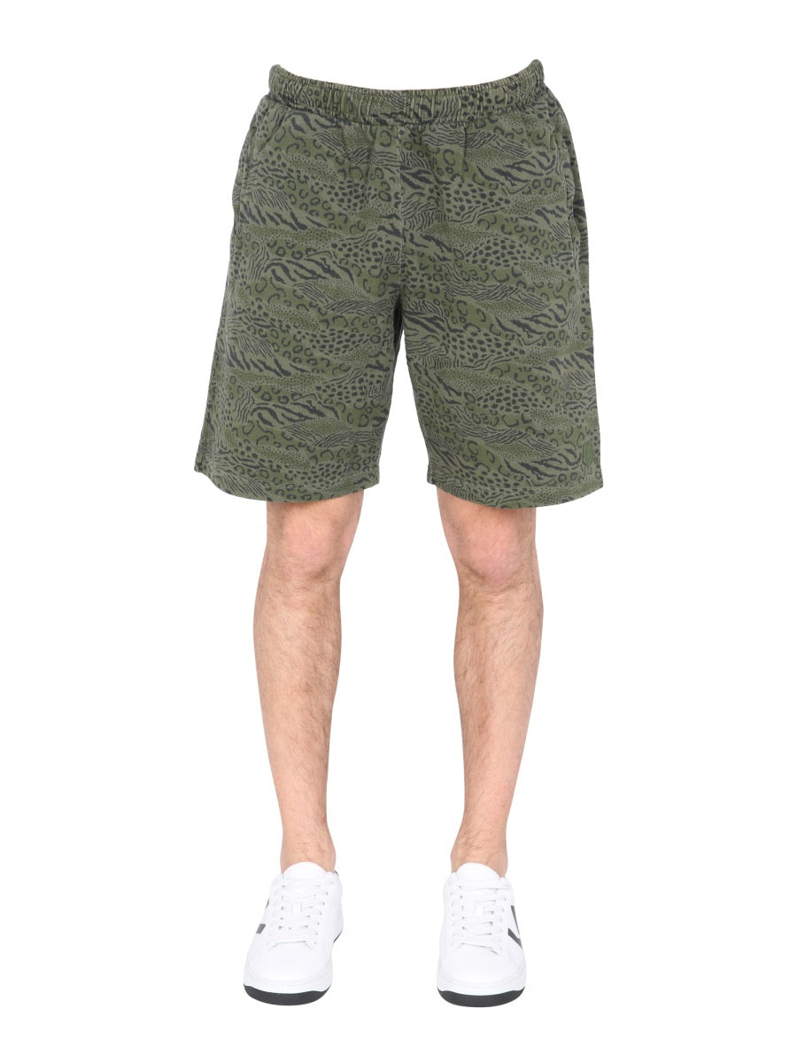 Kenzo Men Bermuda With Animal Print KENZO