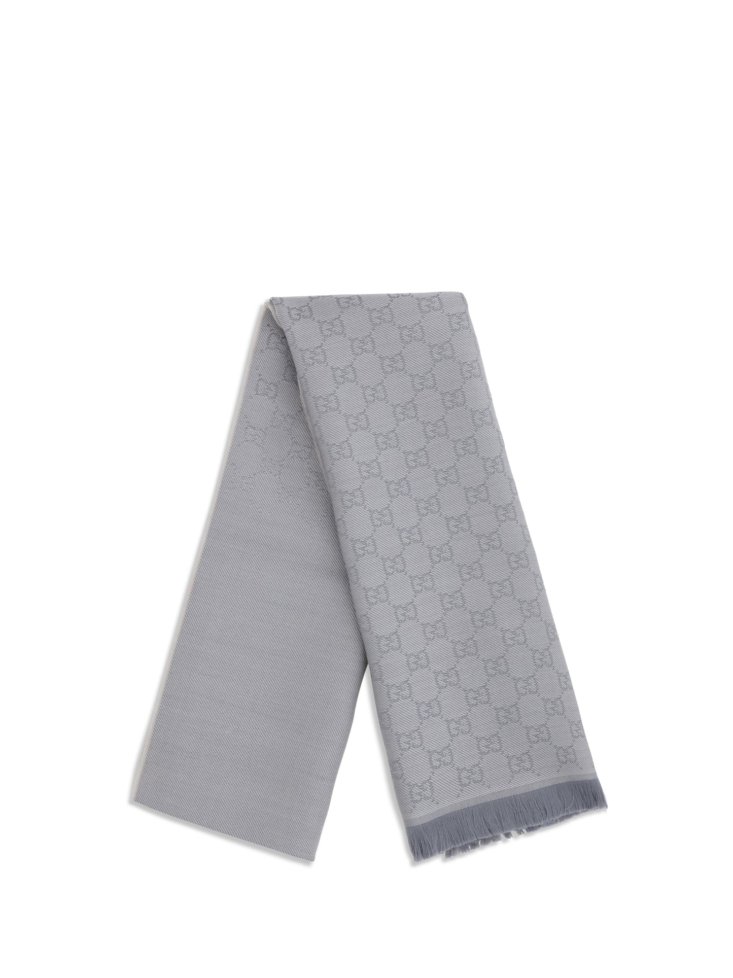 Gucci Women Gg Supreme Embroidered Wool Scarf GUCCI