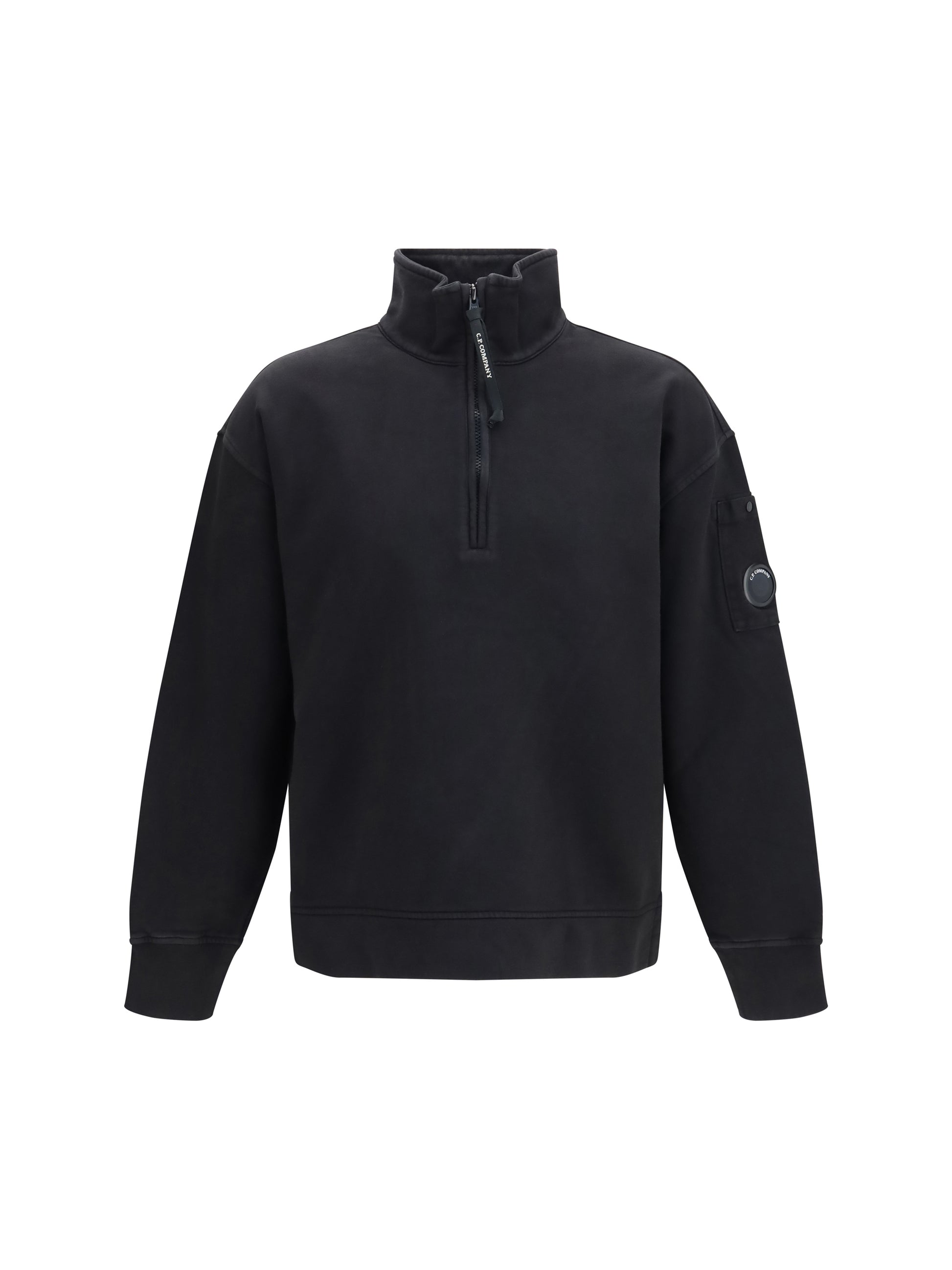 C.P. Company Men Brushed And Sueded Diagonal-Weave Cotton Fleece Sweatshirt C.P. COMPANY