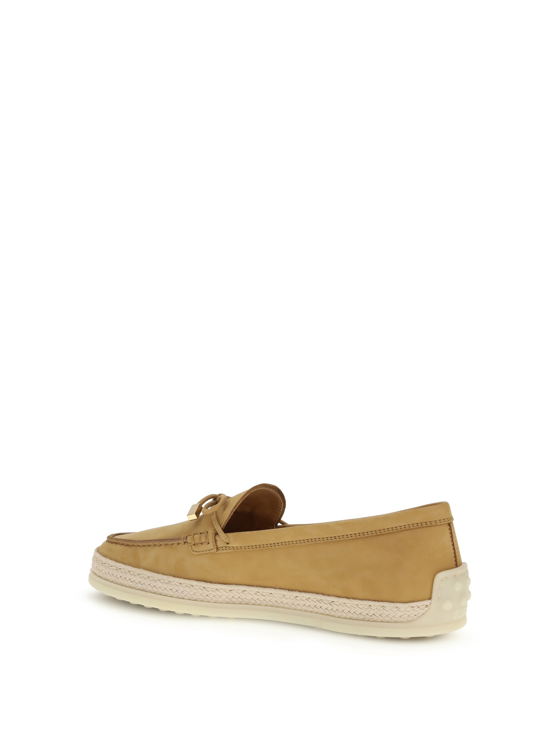 Tod's Women Suede And Raffia Loafers TOD'S