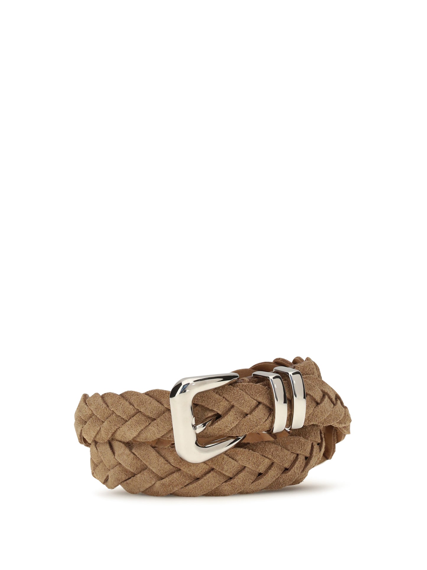 Brunello Cucinelli Men Leather Woven Belt BRUNELLO CUCINELLI