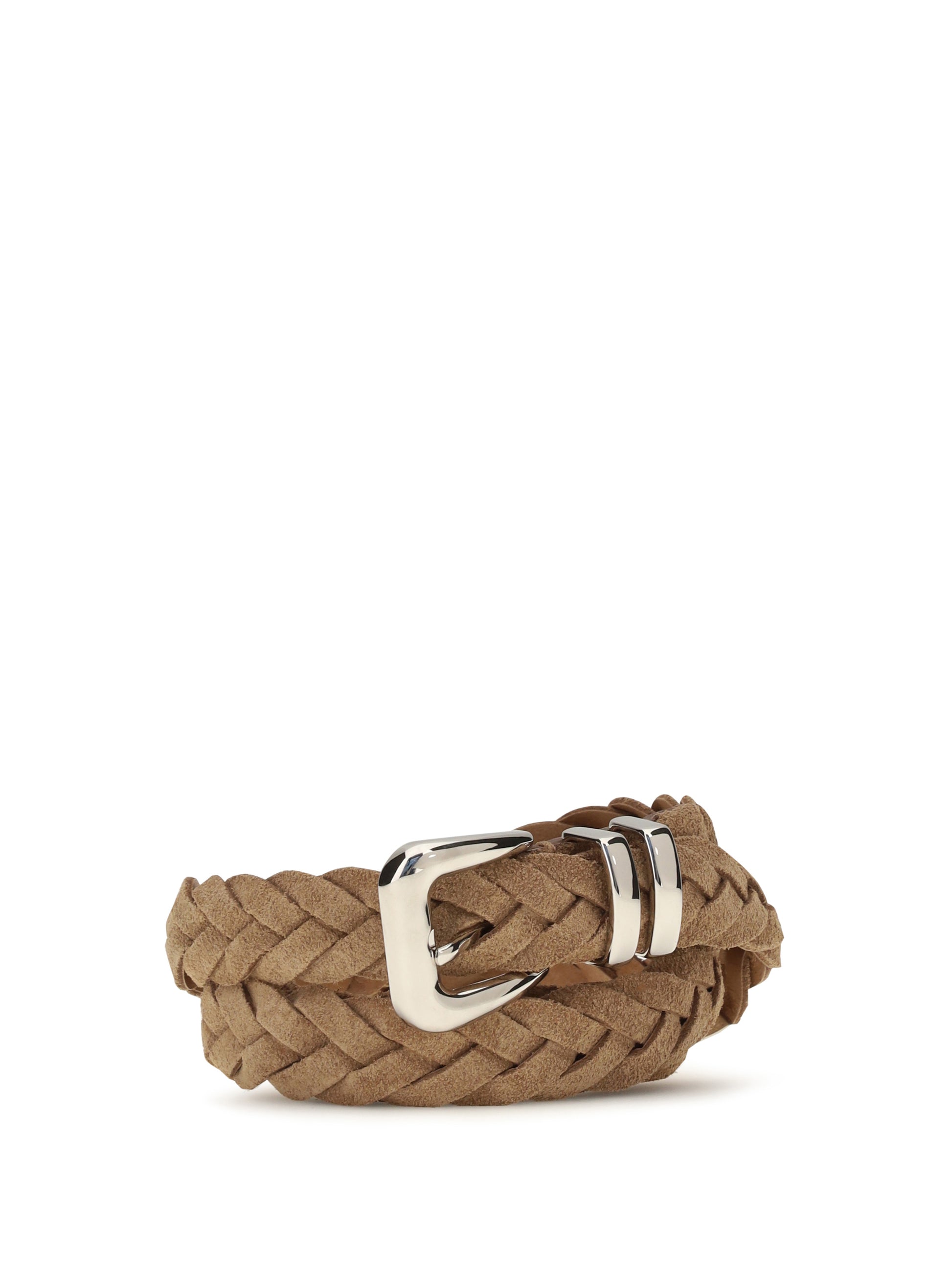 Brunello Cucinelli Men Leather Woven Belt BRUNELLO CUCINELLI