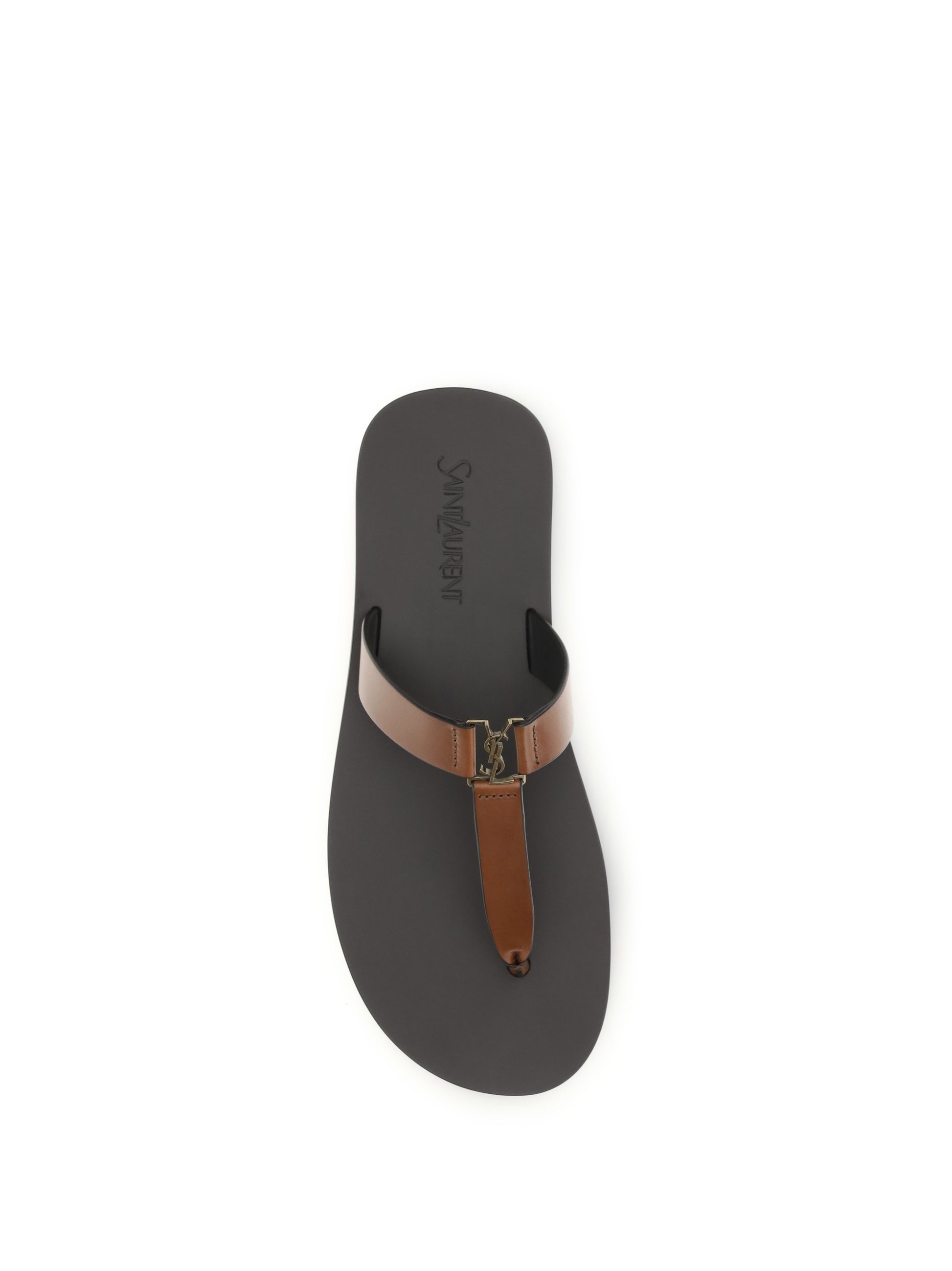 Saint Laurent Women Leather Thong Sandals SAINT LAURENT