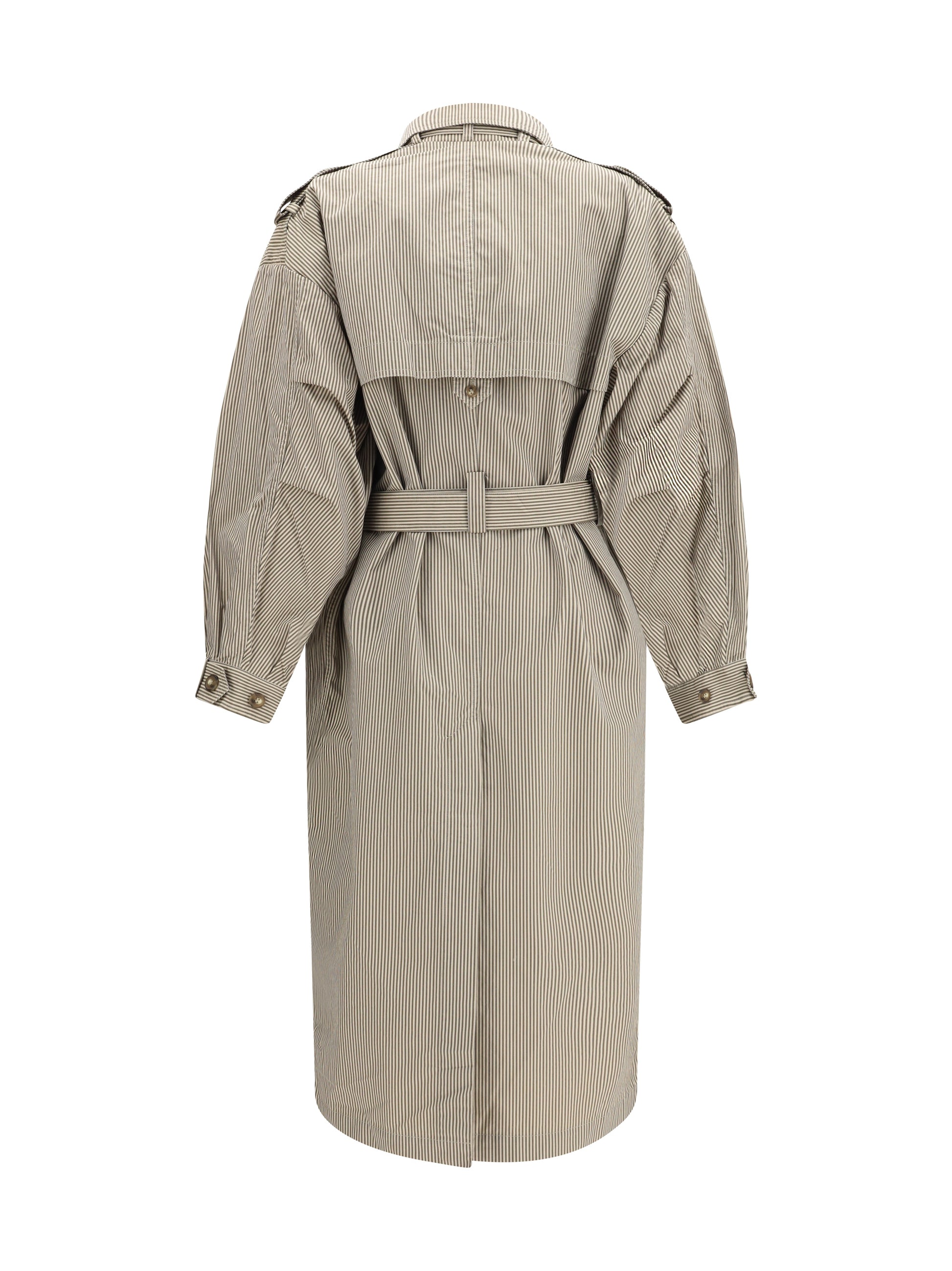 Marant Etoile Women Chilma Striped Coat ISABEL MARANT ETOILE
