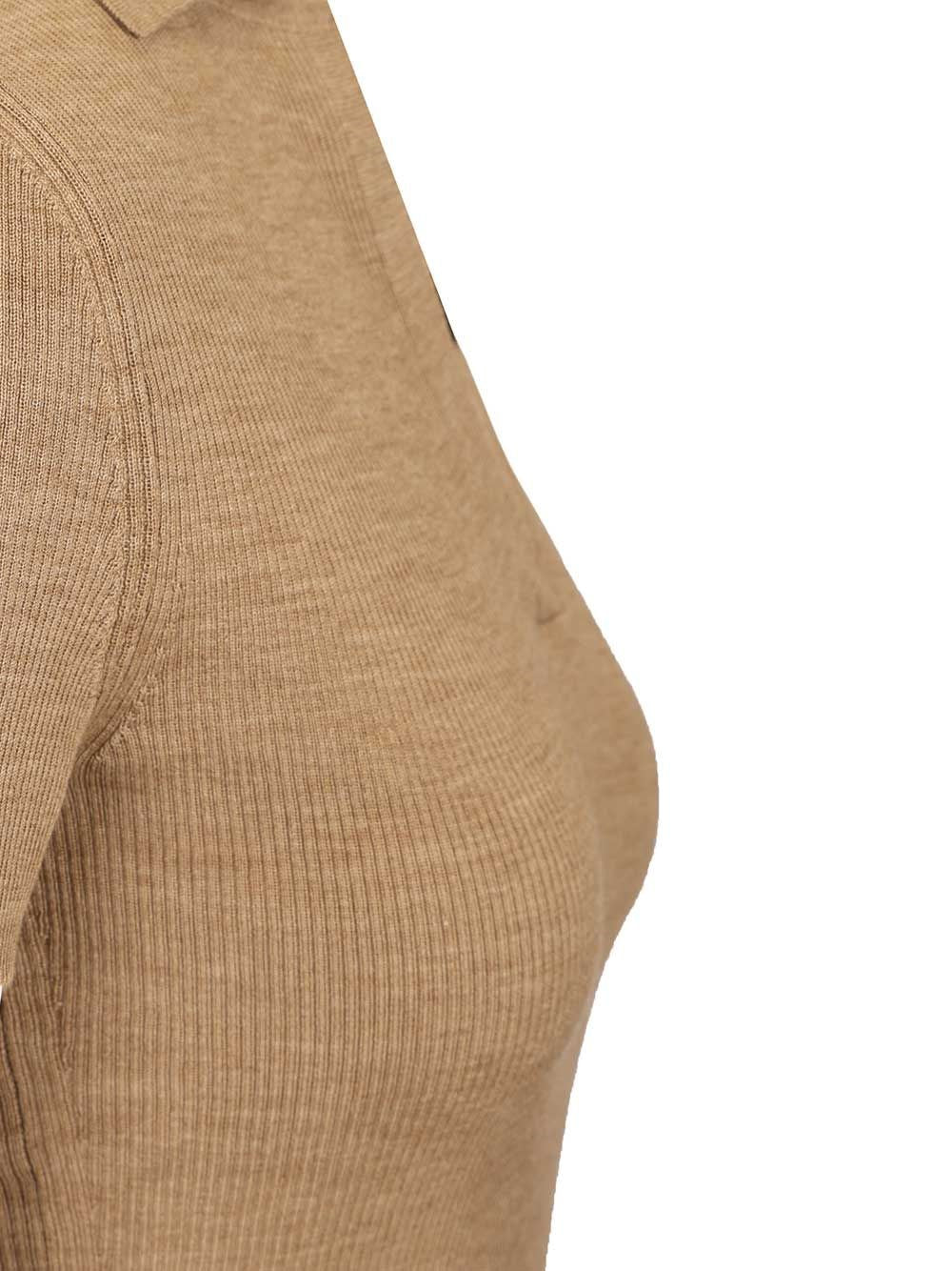 Max Mara Women Ribbed Wool Polo Shirt MAX MARA