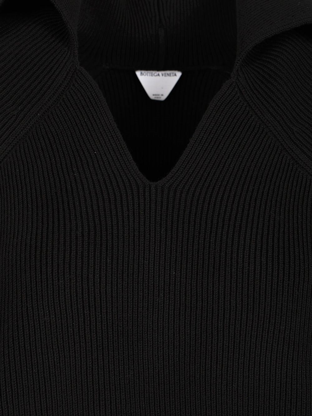 Bottega Veneta Women English Ribbed Cotton Sweater BOTTEGA VENETA