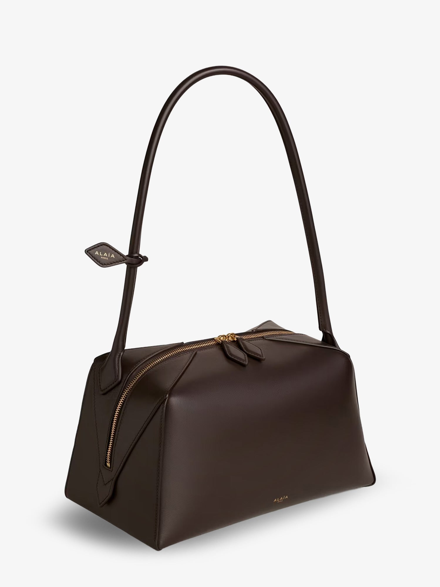Alaia Women Bouledogue Leather Shoulder Bag ALAIA