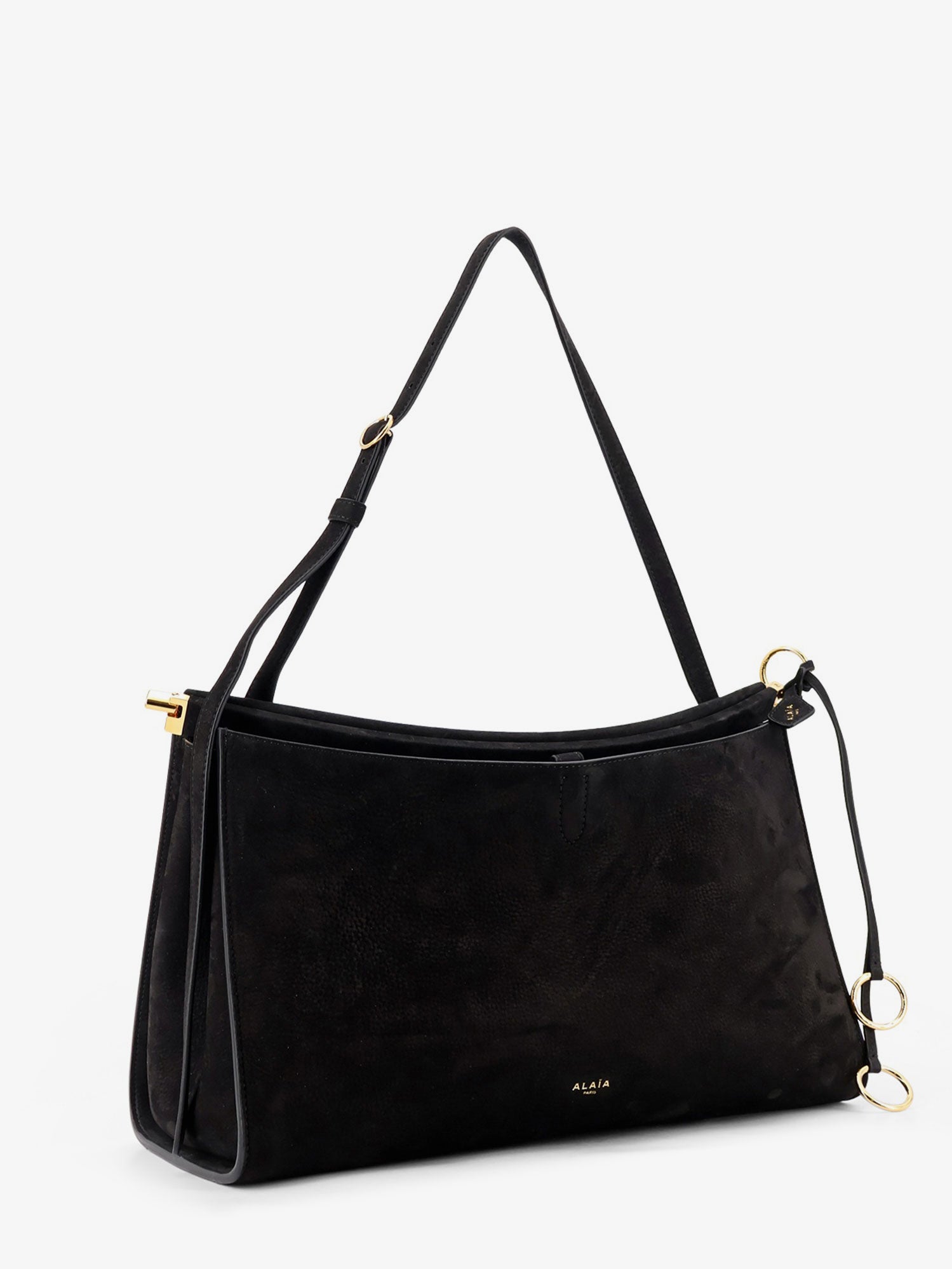 Alaia Women Le Click Pocket 35 Nabuk Shoulder Bag ALAIA